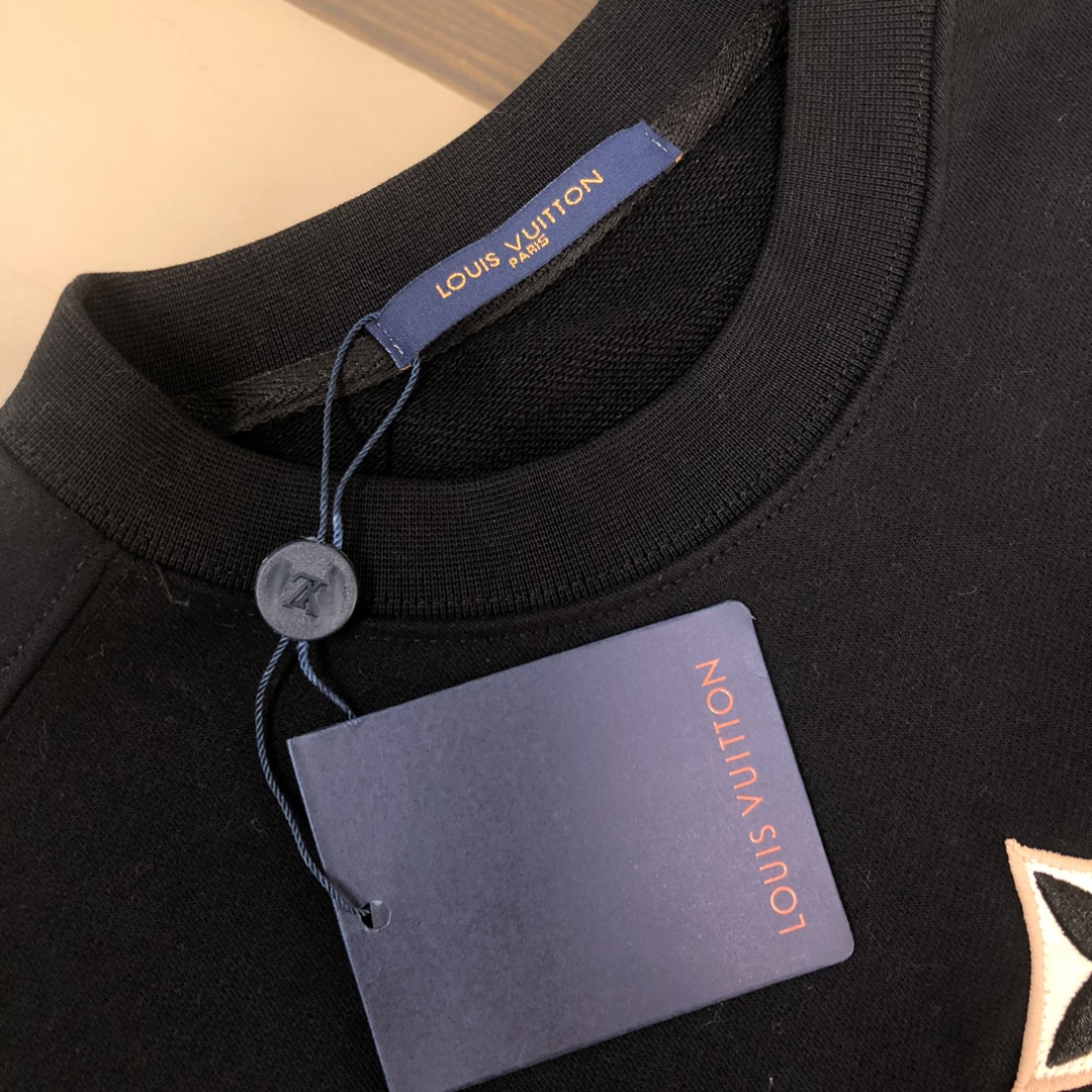 LV原單黑色運動套裝條紋拼接簡約造型｜歐美奢侈品精品推薦