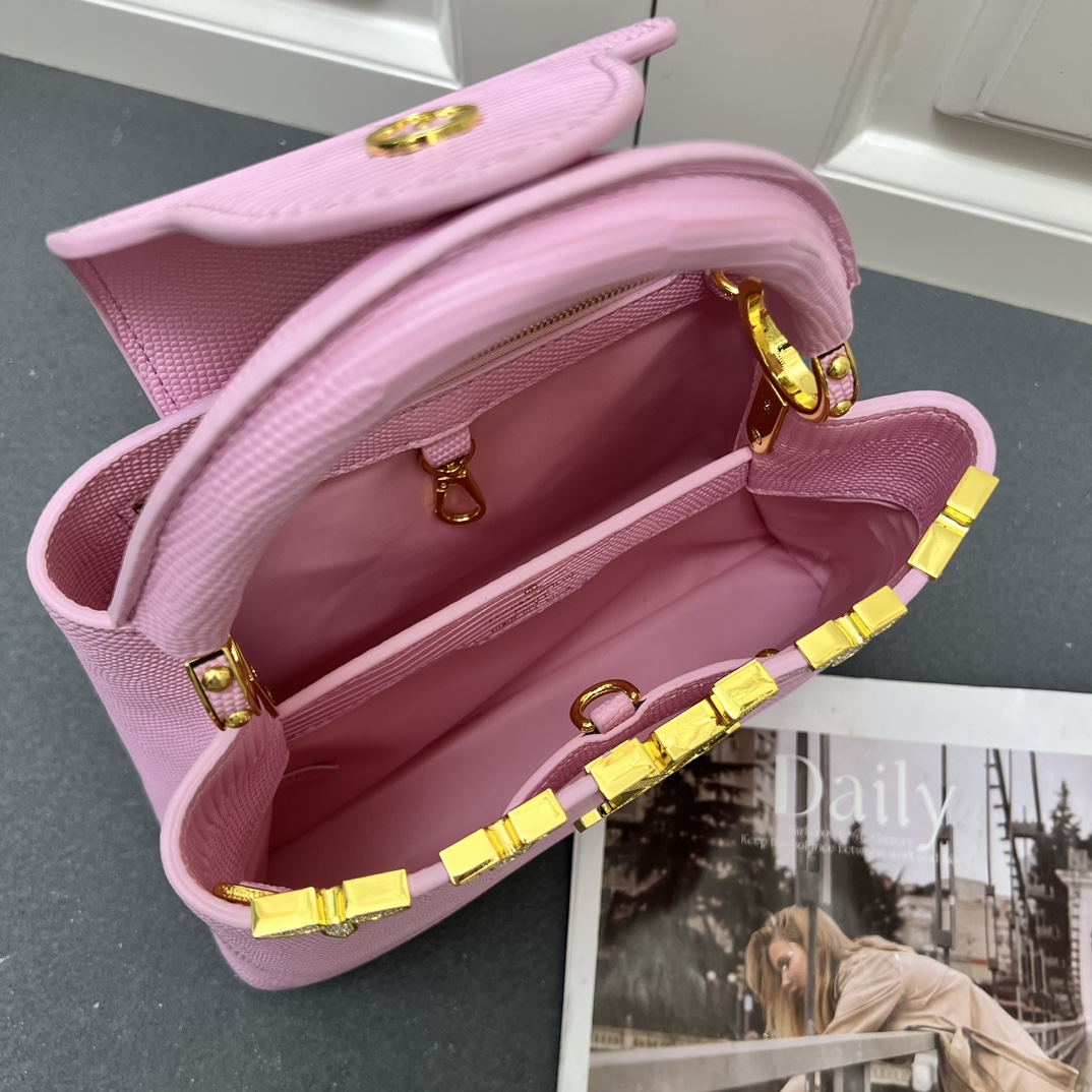 LV 一比一 M12297 粉色壓紋手提包 金扣27cm甜美優雅款｜歐美奢侈品精品推薦