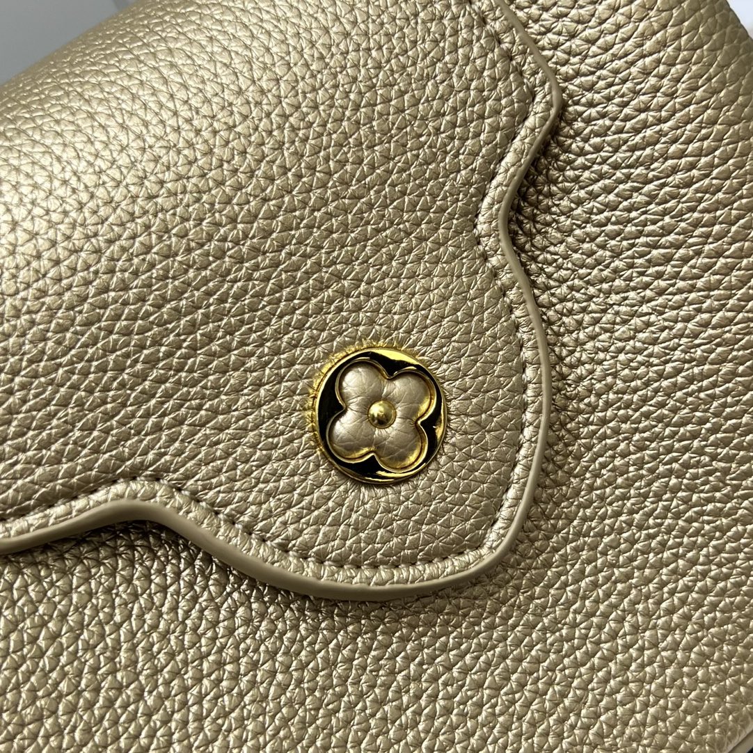 LV 高仿 24583 小號香檳金手提包 21cm鏈條優雅百搭包款｜歐美奢侈品精品推薦