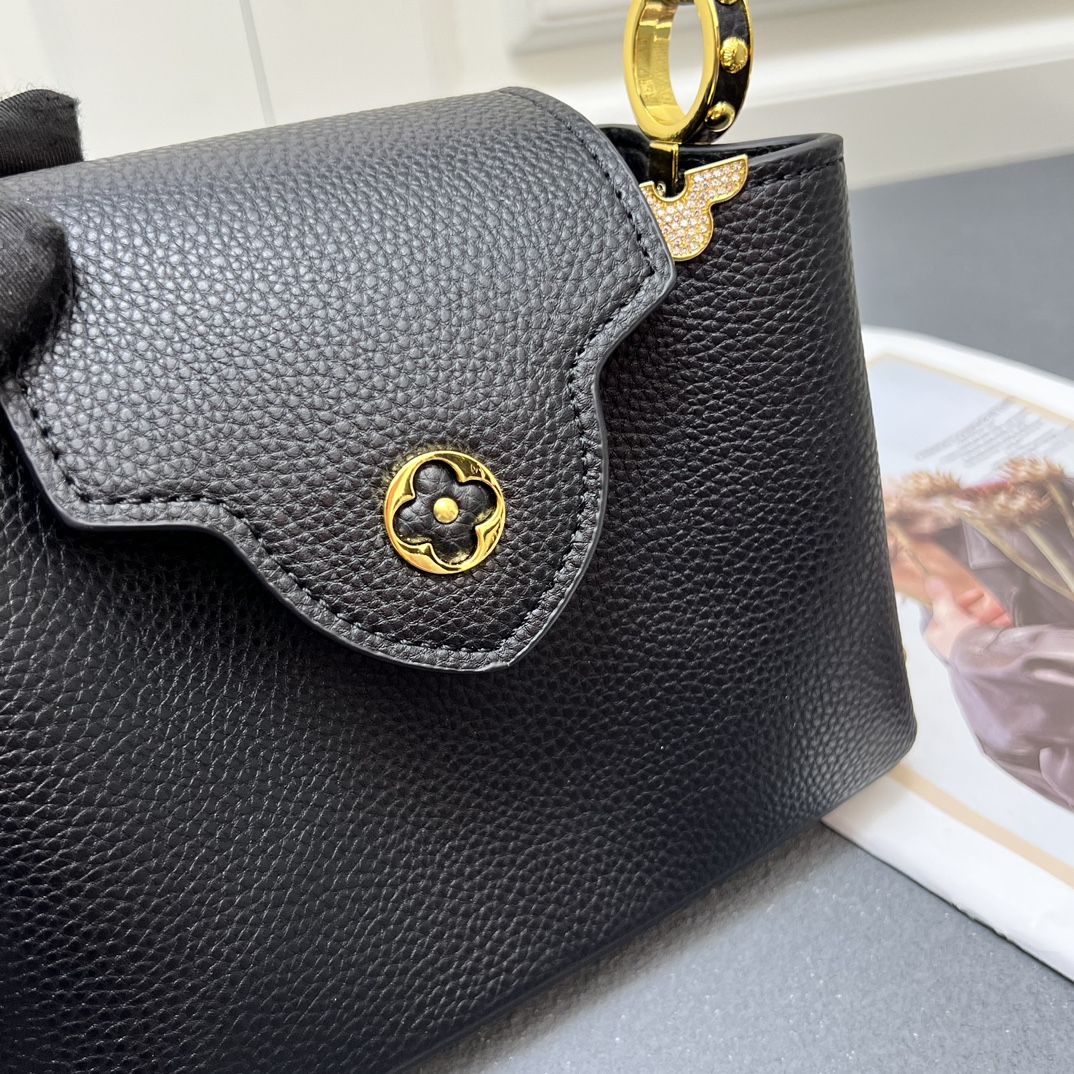 LV A貨 24583 小號黑色鏈條手提包 21cm百搭優雅女款｜歐美奢侈品精品推薦