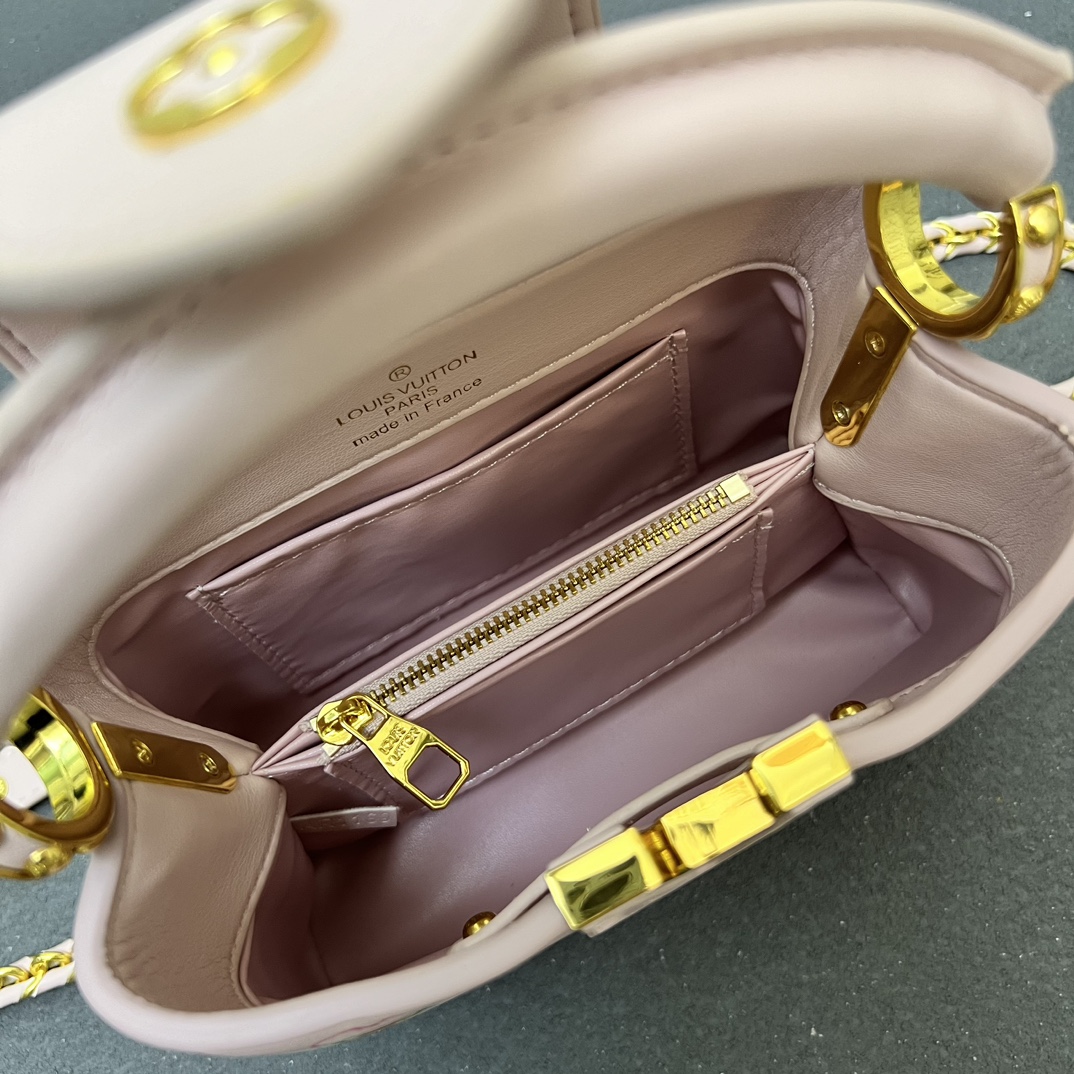 LV原單 13249 小號粉色櫻花手提包 21x14x8cm鏈條肩背包｜歐美奢侈品精品推薦