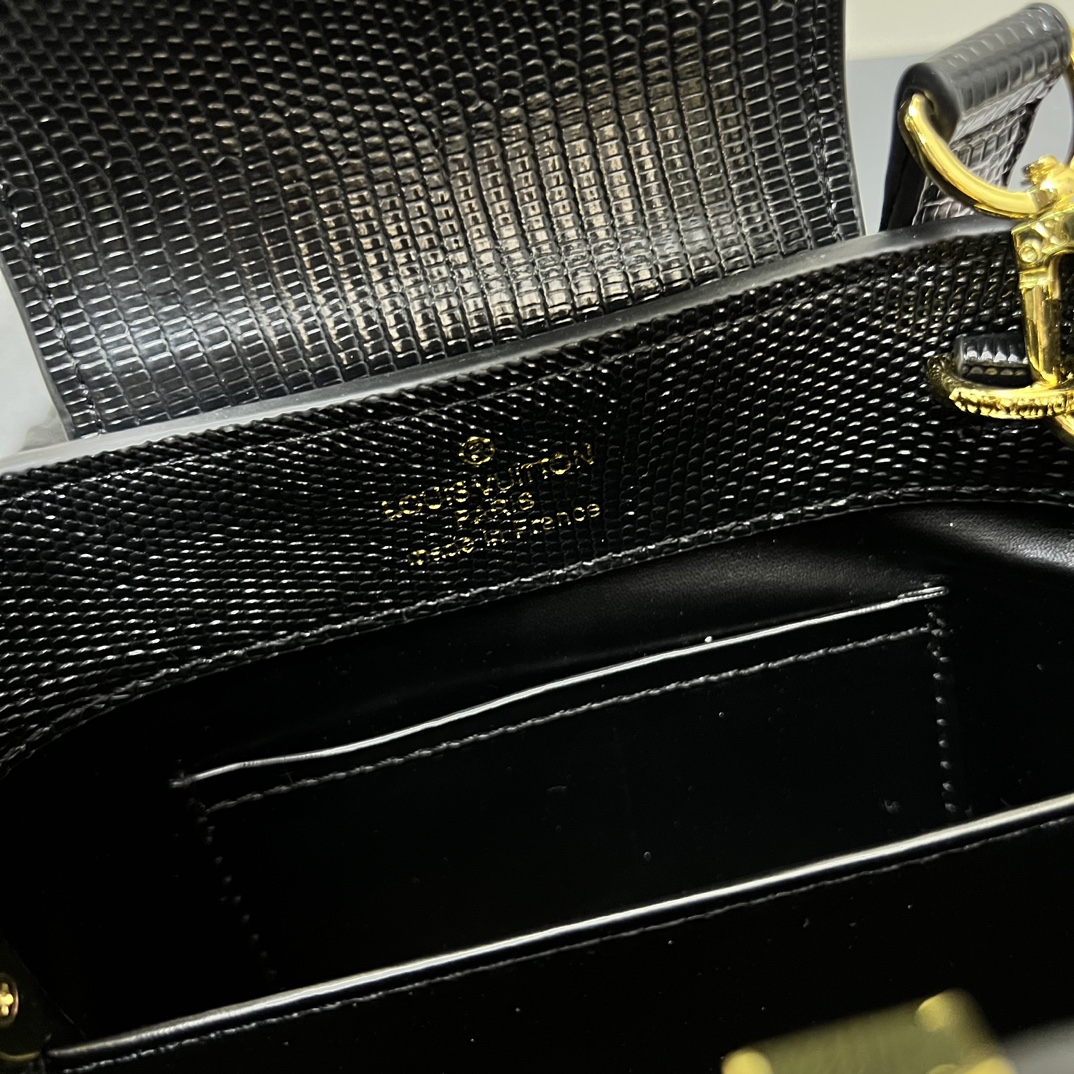 LV A貨 M99527 黑色小號手提包 21cm鱷魚紋肩背包｜歐美奢侈品精品推薦