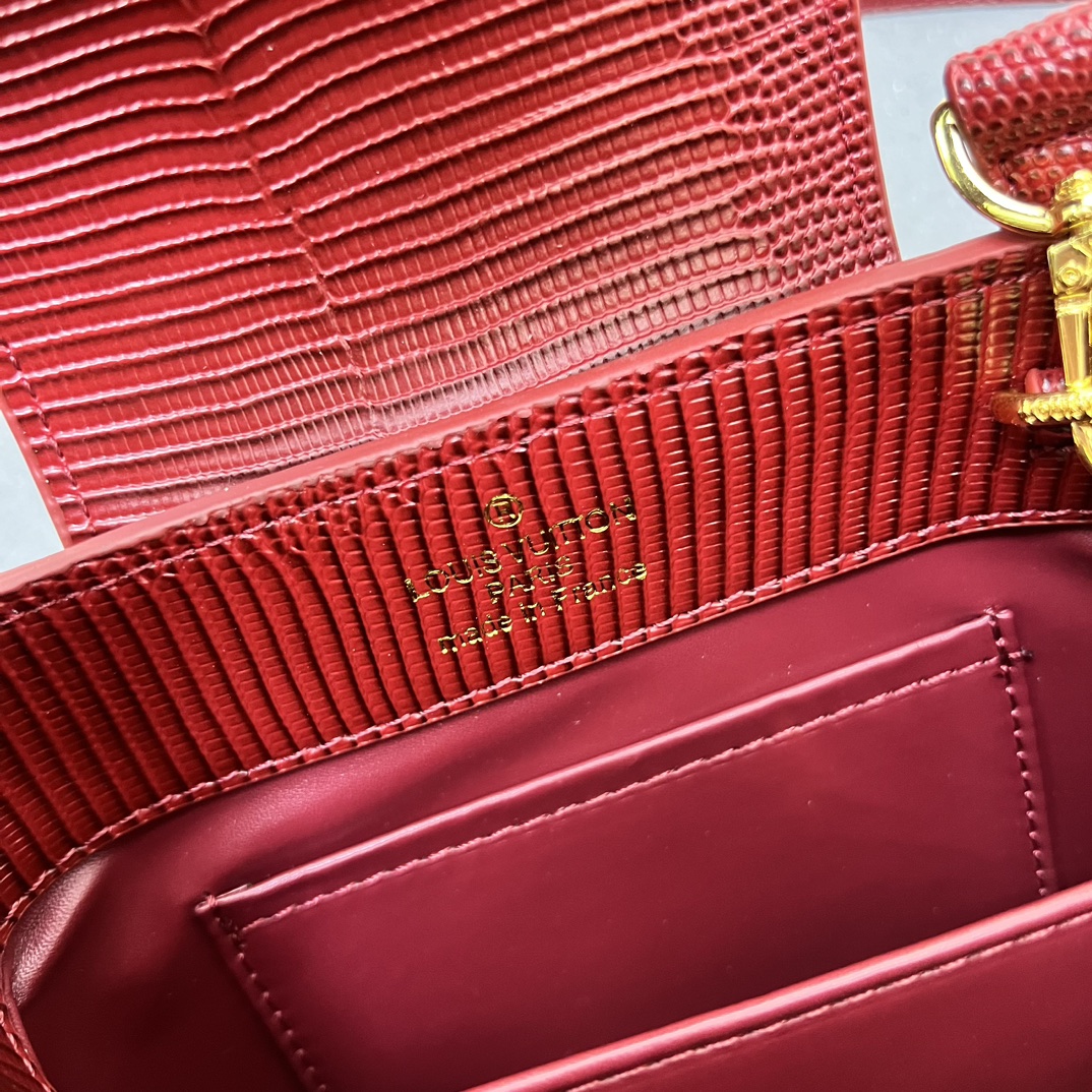 LV A貨 M99527 酒紅鱷魚紋小號手提包 21cm復古優雅肩背款｜歐美奢侈品精品推薦
