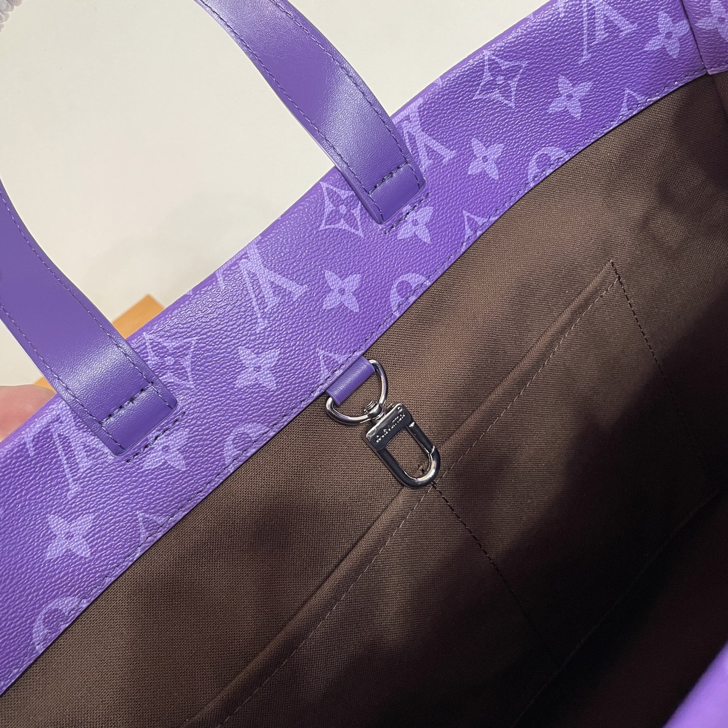 LV原單女士手提托特包漸層紫Monogram大LOGO時尚百搭款｜歐美奢侈品精品推薦