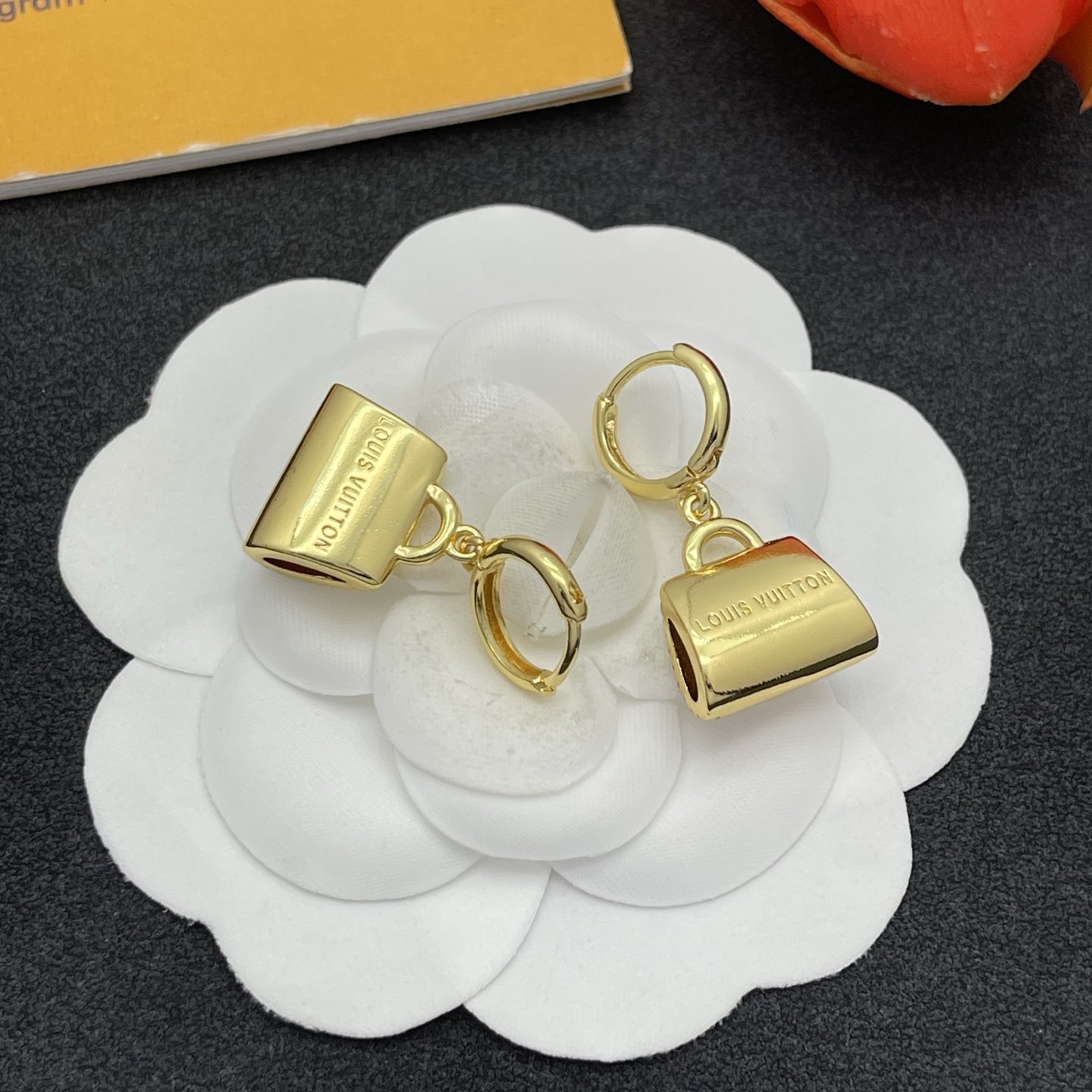 LV彩色手袋耳環 A貨精品琺瑯立體造型｜歐美奢侈品精品推薦