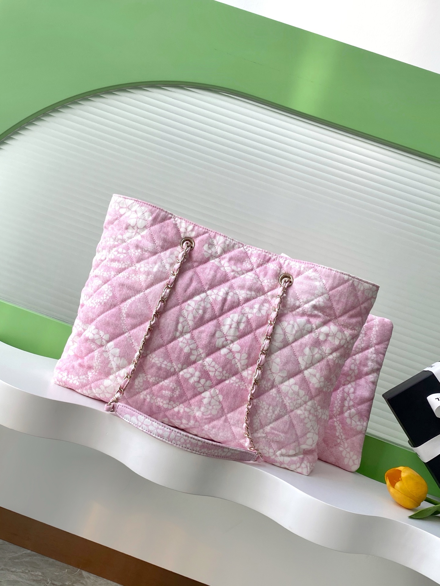 CHANEL 高仿女士花紋托特包 氛圍感大容量手提包 新品溫柔粉色通勤百搭款｜歐美奢侈品精品推薦