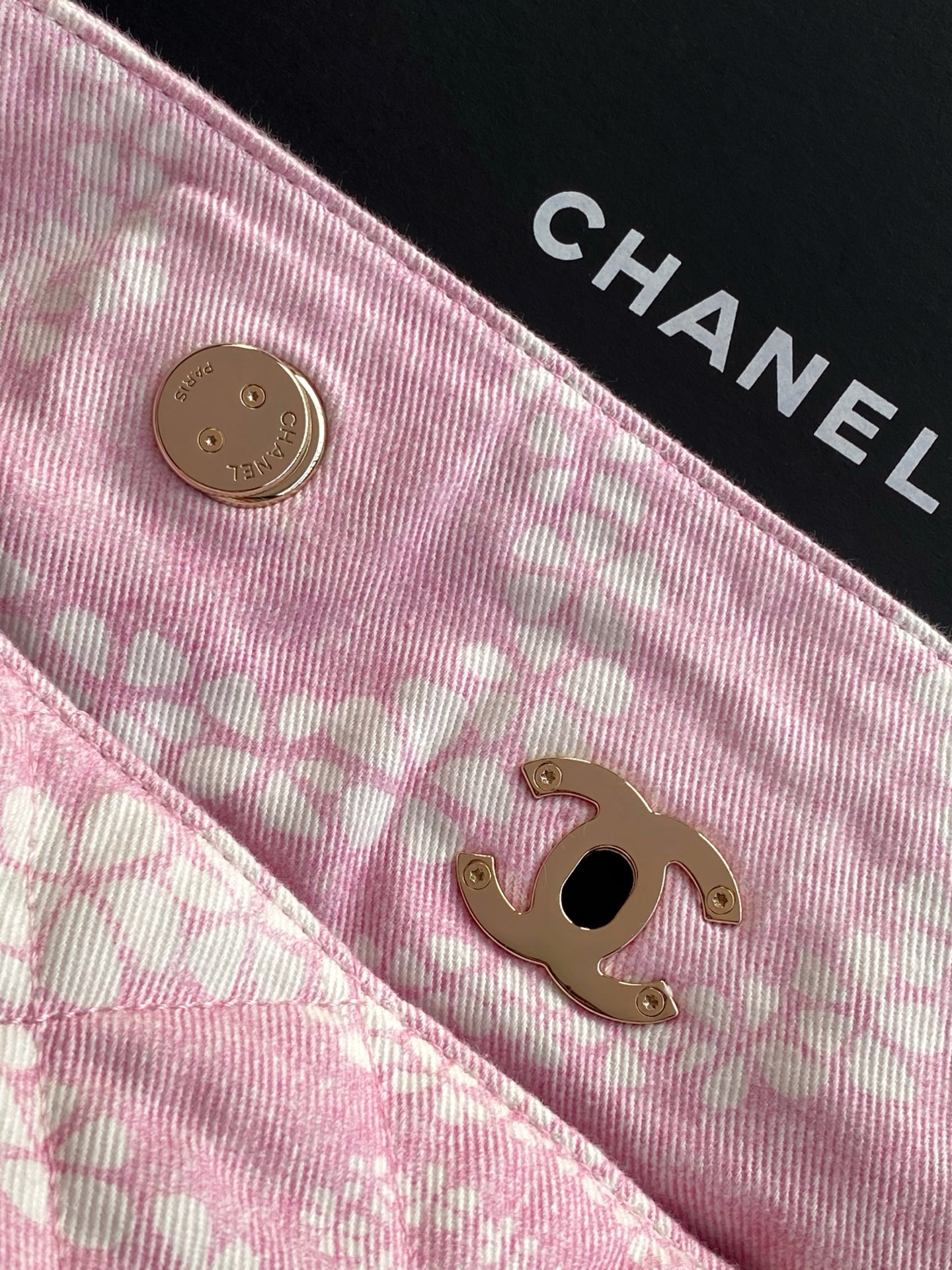 CHANEL 高仿女士花紋托特包 氛圍感大容量手提包 新品溫柔粉色通勤百搭款｜歐美奢侈品精品推薦