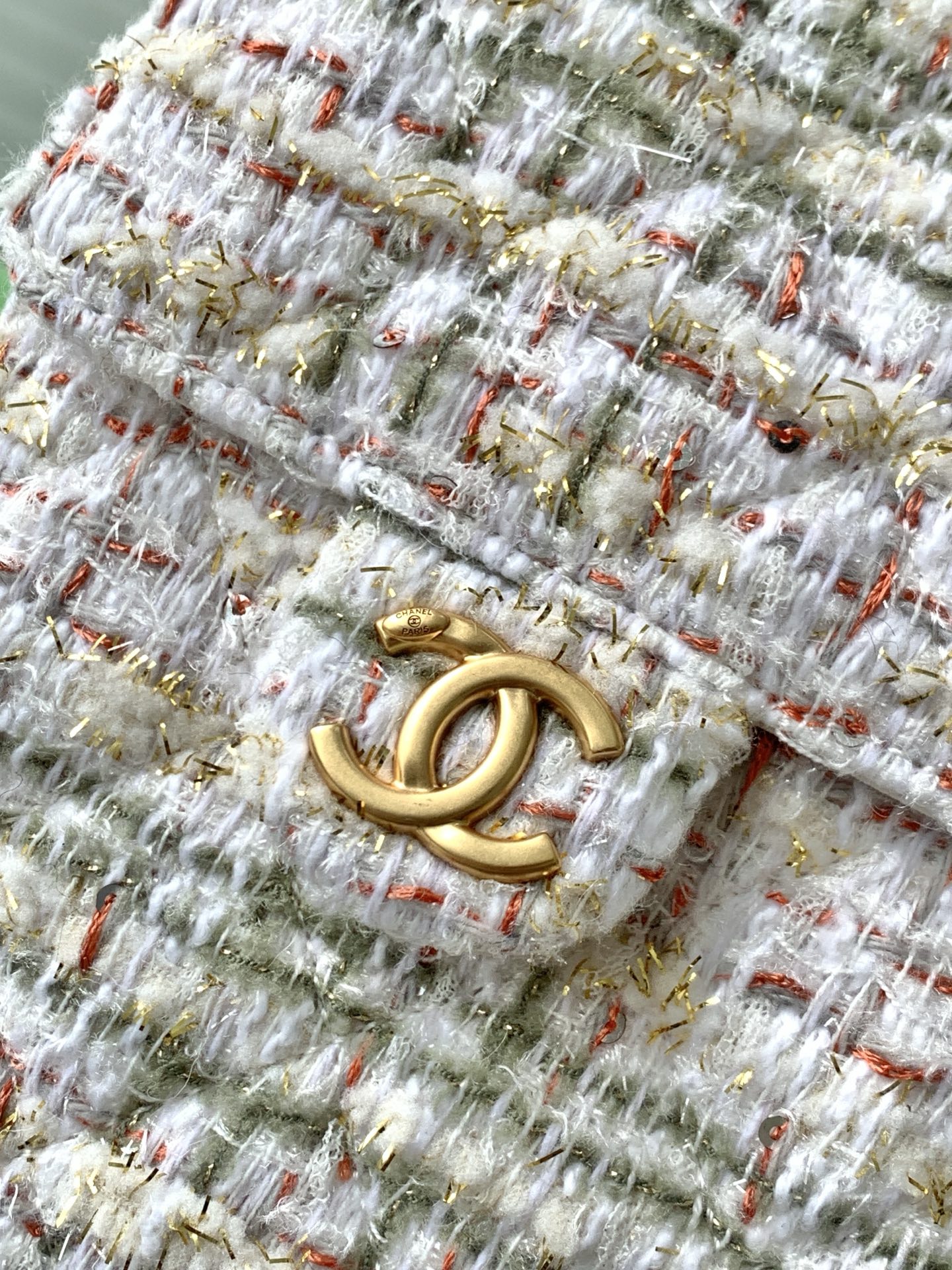 CHANEL 高仿女士粗花呢束口包 氣質輕盈鏈條設計通勤百搭款｜歐美奢侈品精品推薦