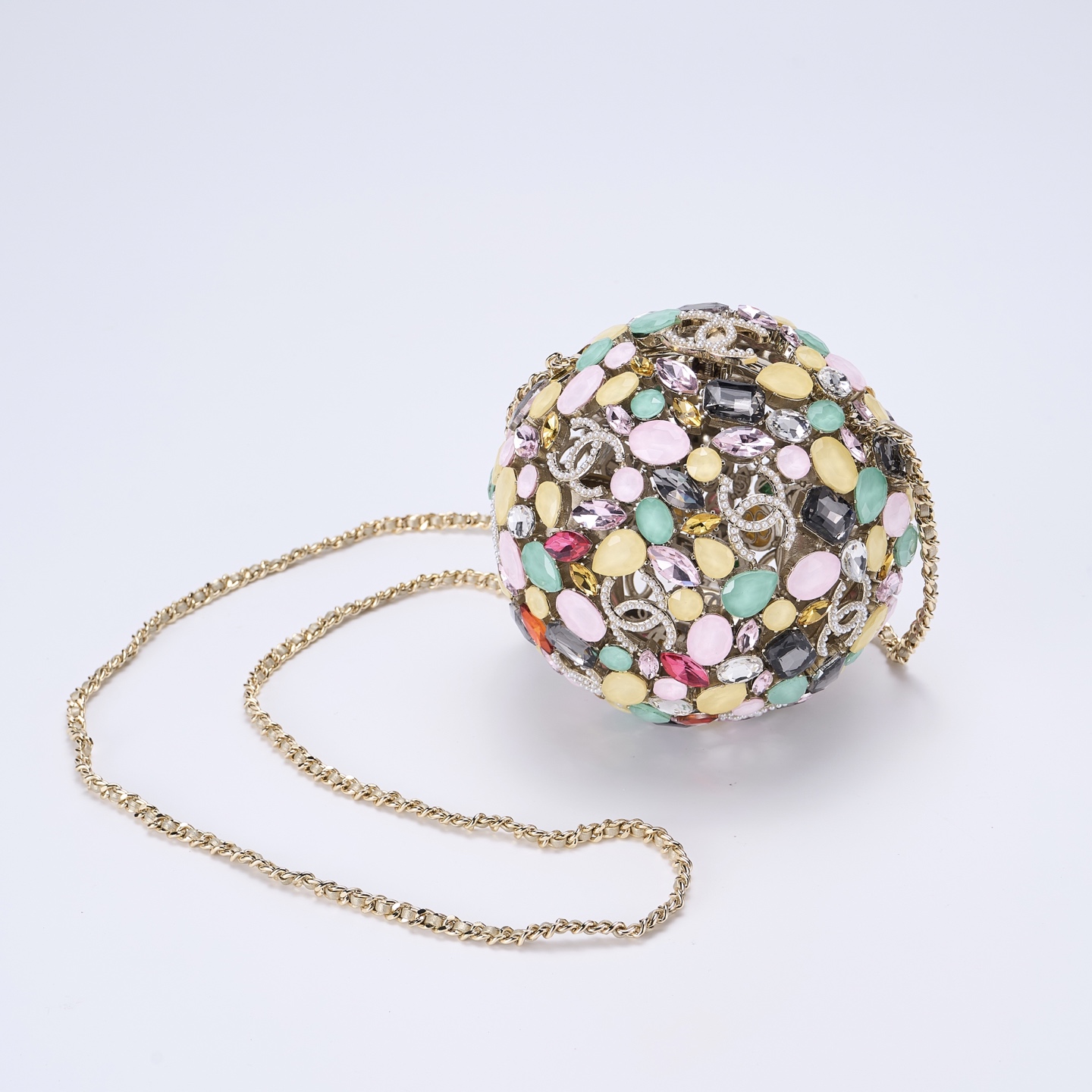 CHANEL 一比一精品珠寶球造型肩背包 女士限定創意款 亮彩璀璨