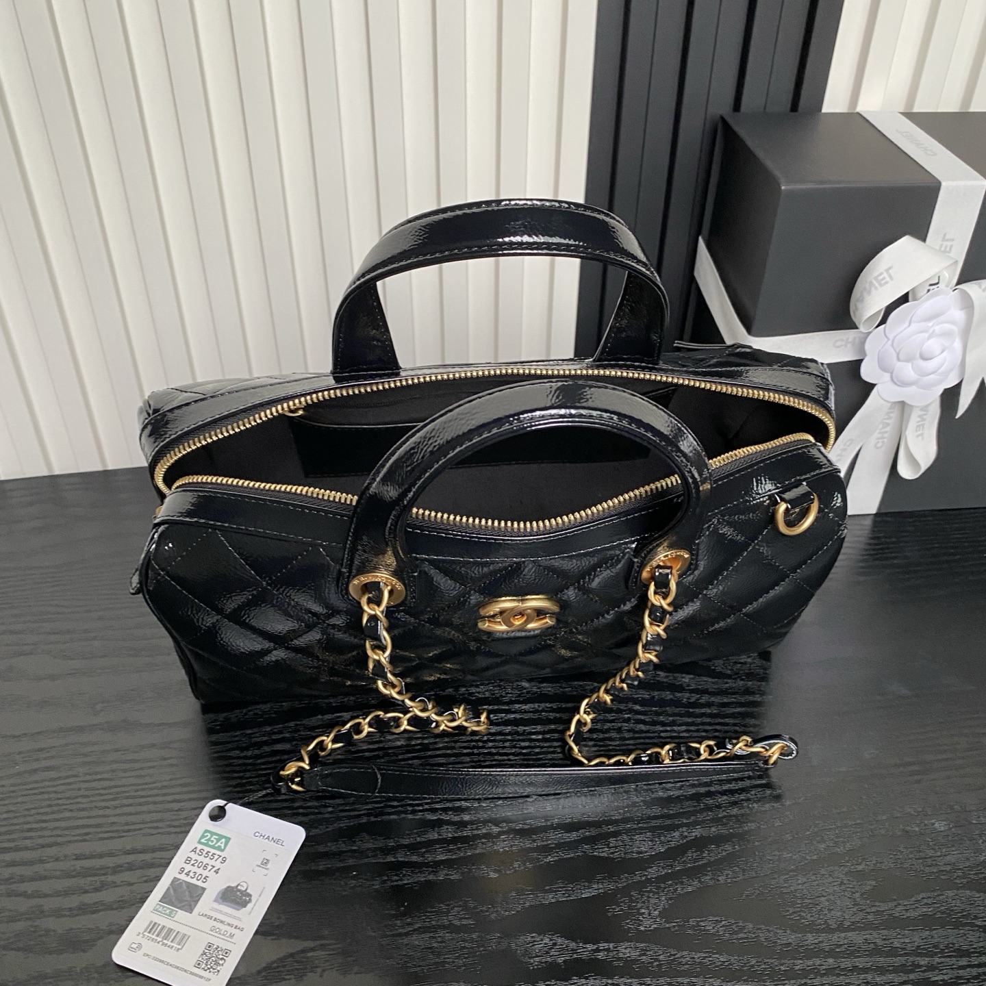 CHANEL 原單女士菱格皮革波士頓包 經典黑色鏈條款 通勤旅行最佳選｜歐美奢侈品精品推薦