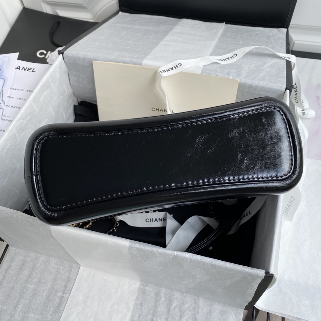 CHANEL 高仿大號 Gabrielle 白黑拼色相機包 女士鏈條款 通勤百搭首選｜歐美奢侈品精品推薦