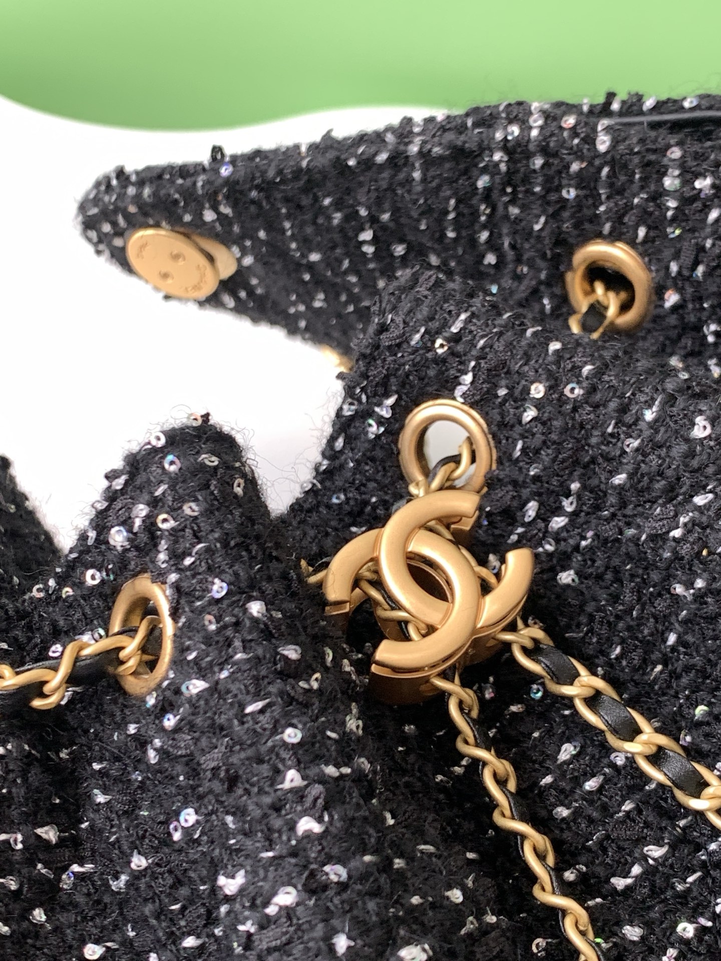 Chanel 精品仿製亮片托特包 女士大容量鏈條包 2025氣質升級款｜歐美奢侈品精品推薦