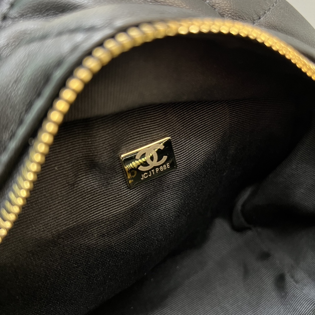 CHANEL高仿黑色貝殼包 女款鏈條小包 立體輪廓設計｜歐美奢侈品精品推薦