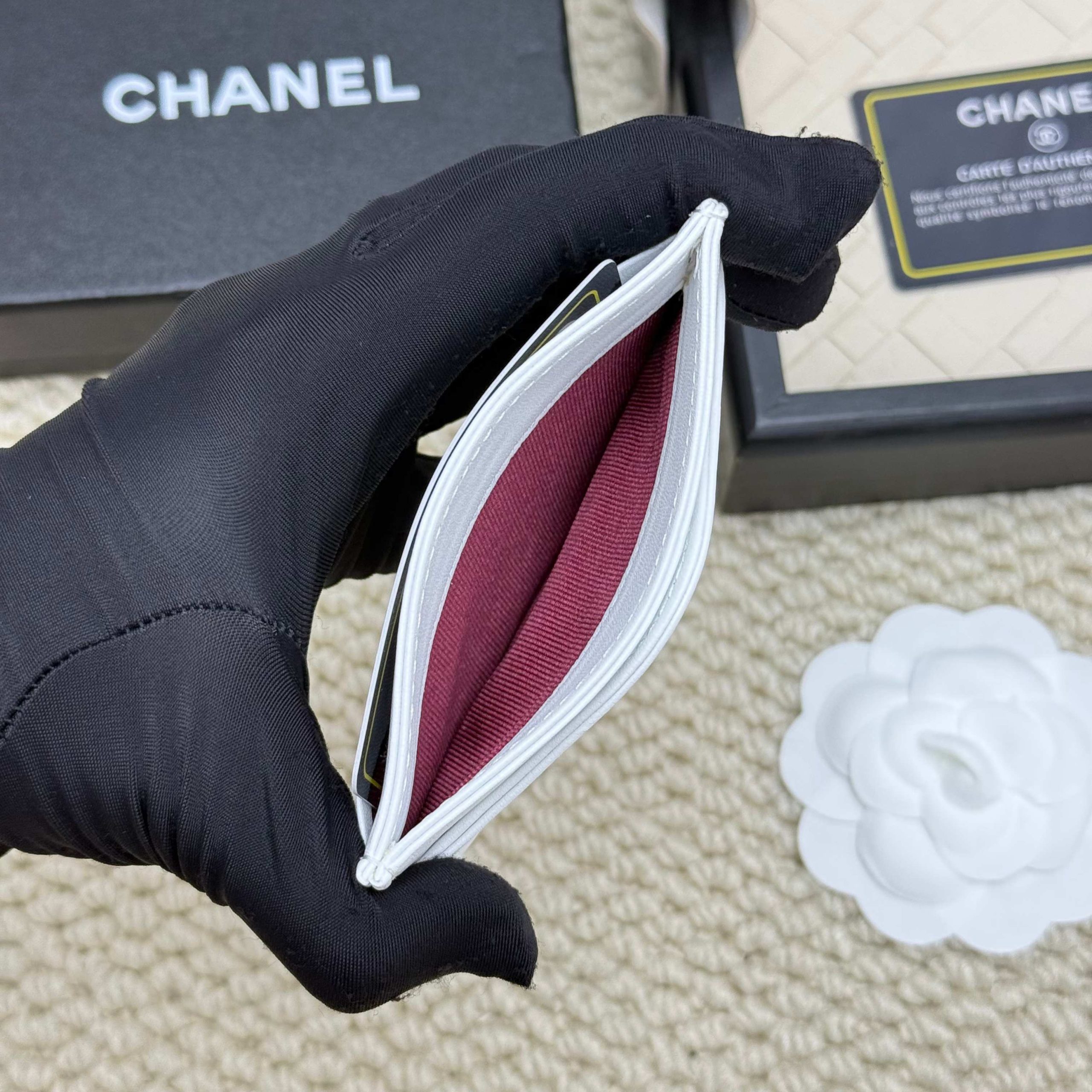 Chanel 原單女士短夾純白金扣款 優雅氣質日常百搭｜歐美奢侈品精品推薦