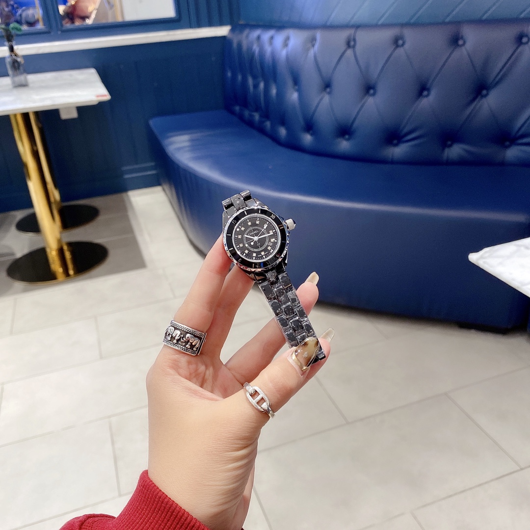 CHANEL J12 黑陶瓷高仿女錶 經典運動款式｜歐美奢侈品精品推薦