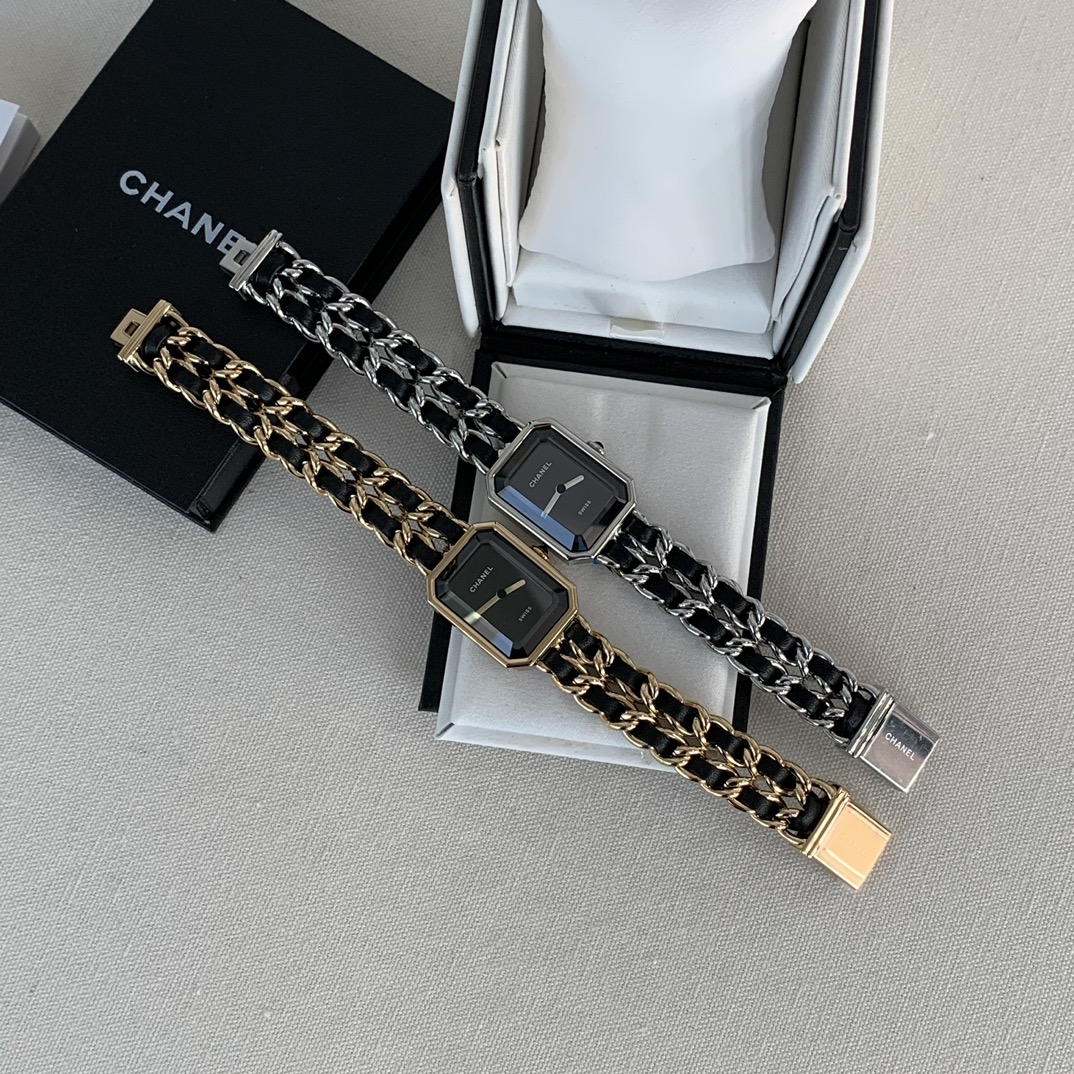CHANEL PREMIÈRE 高仿八角鏈條手錶 經典黑金配色優雅設計｜歐美奢侈品精品推薦