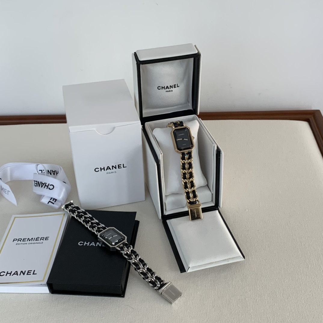 CHANEL PREMIÈRE 高仿八角鏈條手錶 經典黑金配色優雅設計｜歐美奢侈品精品推薦