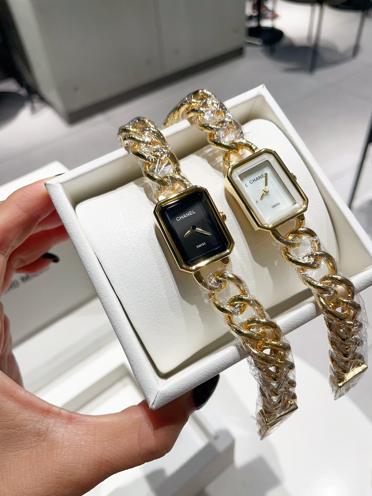 CHANEL Première A貨手錶 銀金玫瑰三色鏈帶｜歐美奢侈品精品推薦