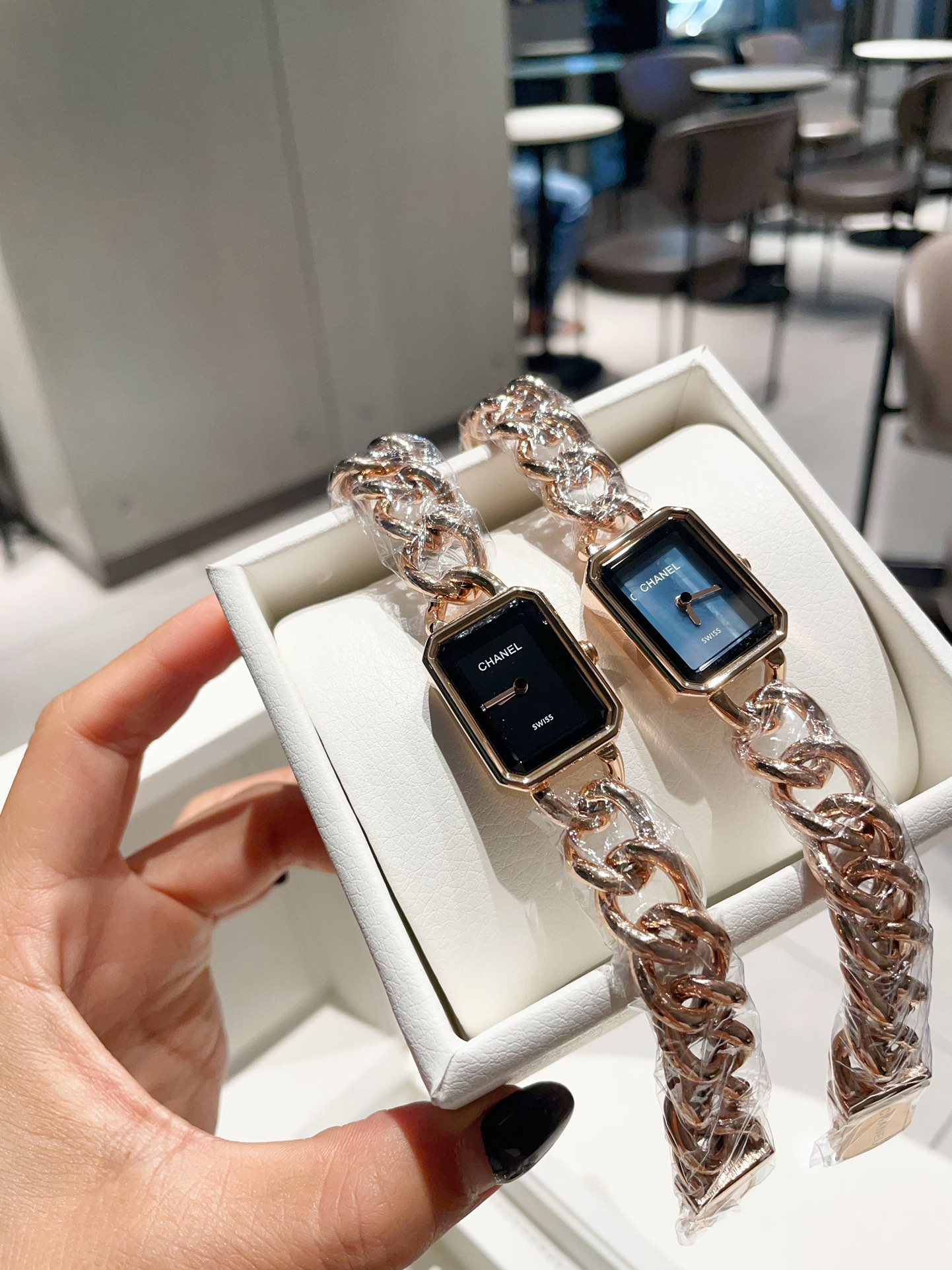CHANEL Première A貨手錶 銀金玫瑰三色鏈帶｜歐美奢侈品精品推薦