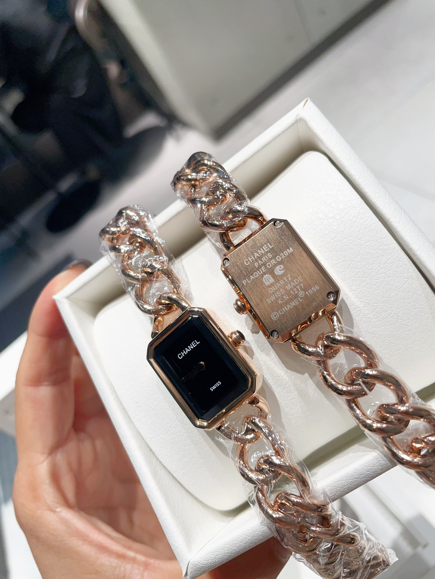 CHANEL Première A貨手錶 銀金玫瑰三色鏈帶｜歐美奢侈品精品推薦