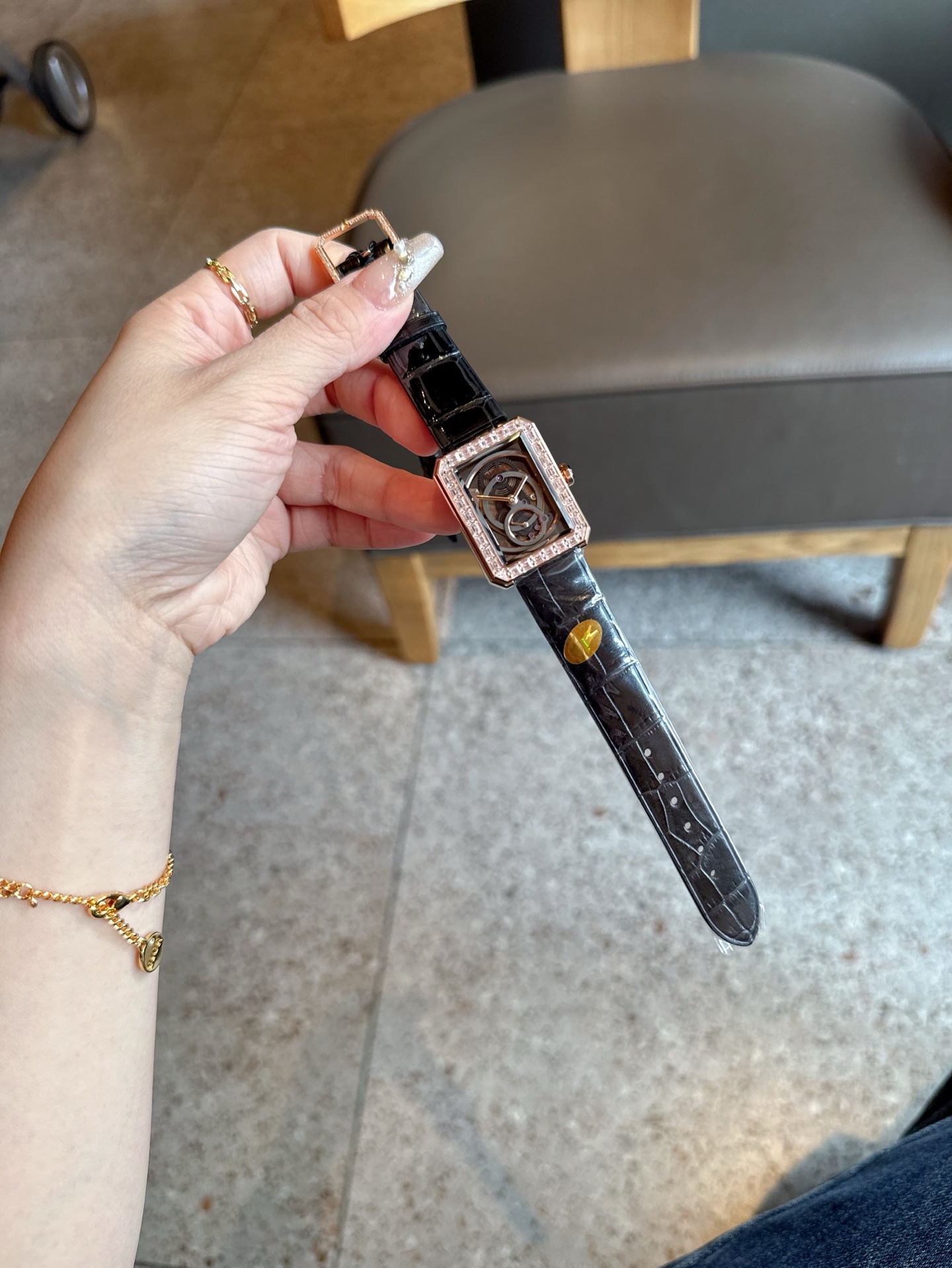 CHANEL 高仿BOY·FRIEND鏤空黑面機械女錶 原單皮帶自動款｜歐美奢侈品精品推薦