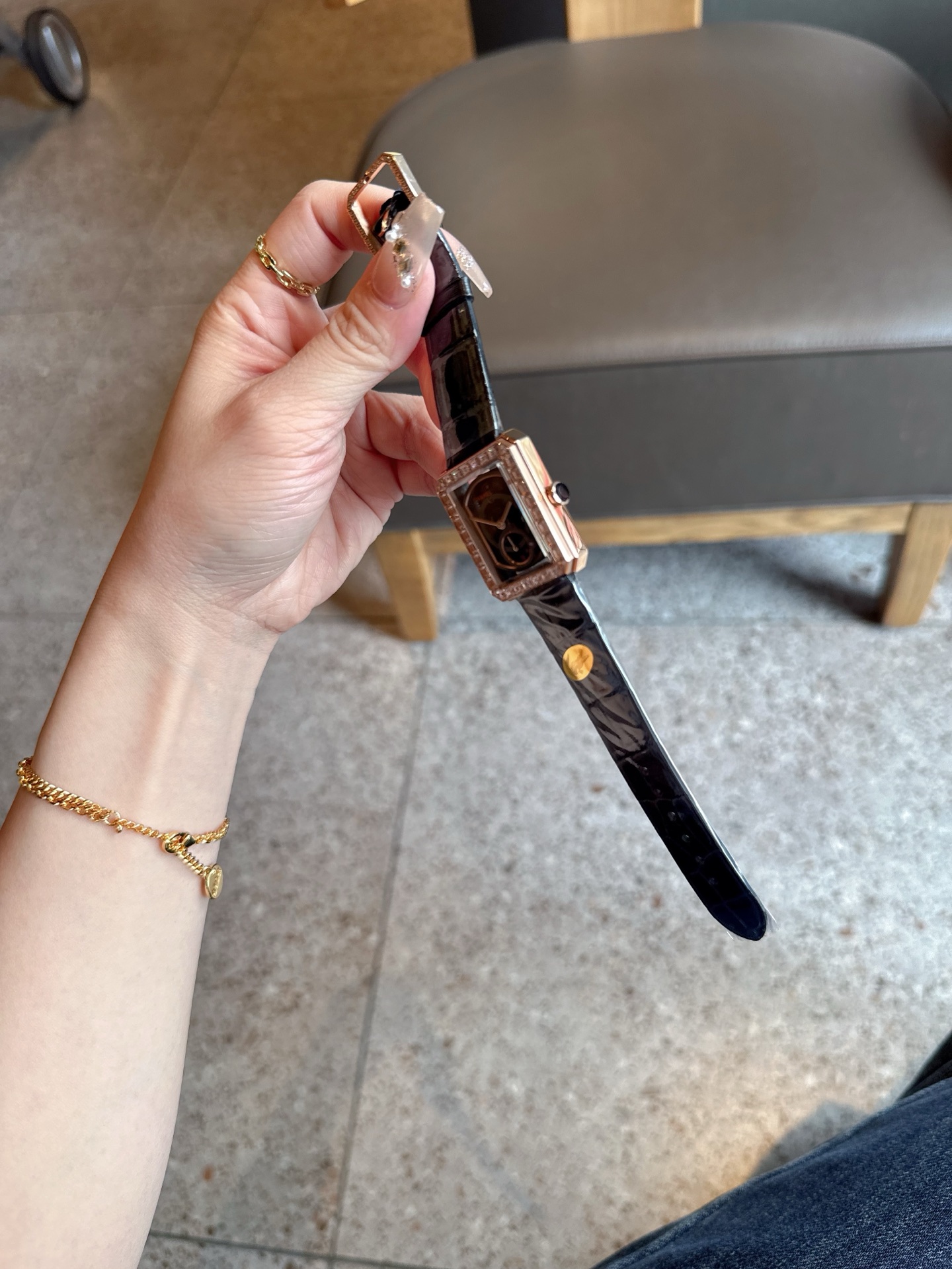 CHANEL 高仿BOY·FRIEND鏤空黑面機械女錶 原單皮帶自動款｜歐美奢侈品精品推薦