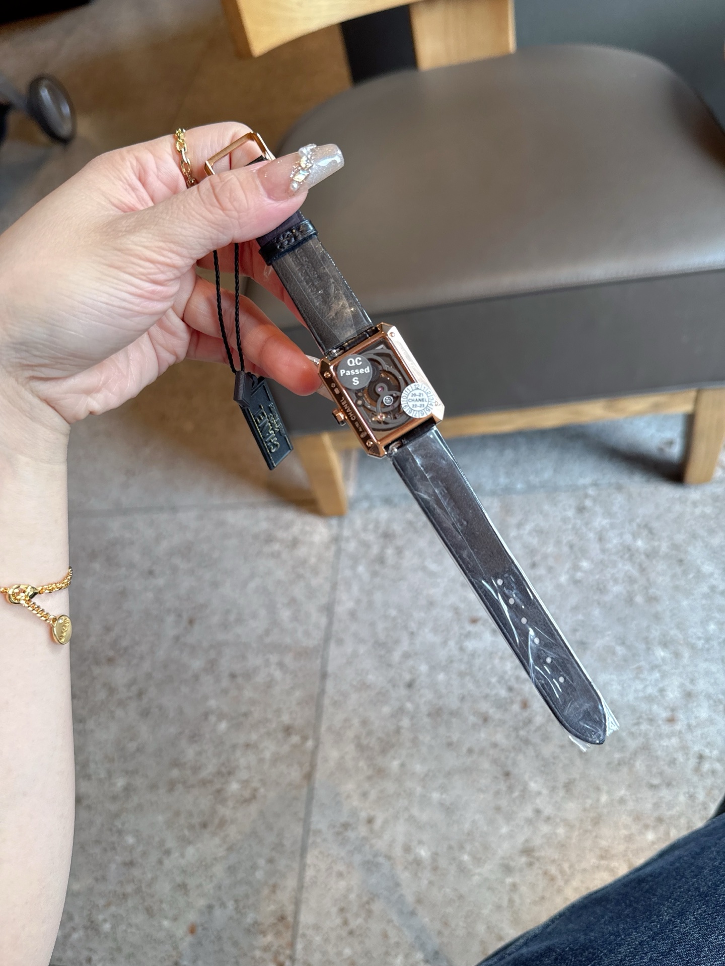 CHANEL 高仿BOY·FRIEND鏤空黑面機械女錶 原單皮帶自動款｜歐美奢侈品精品推薦