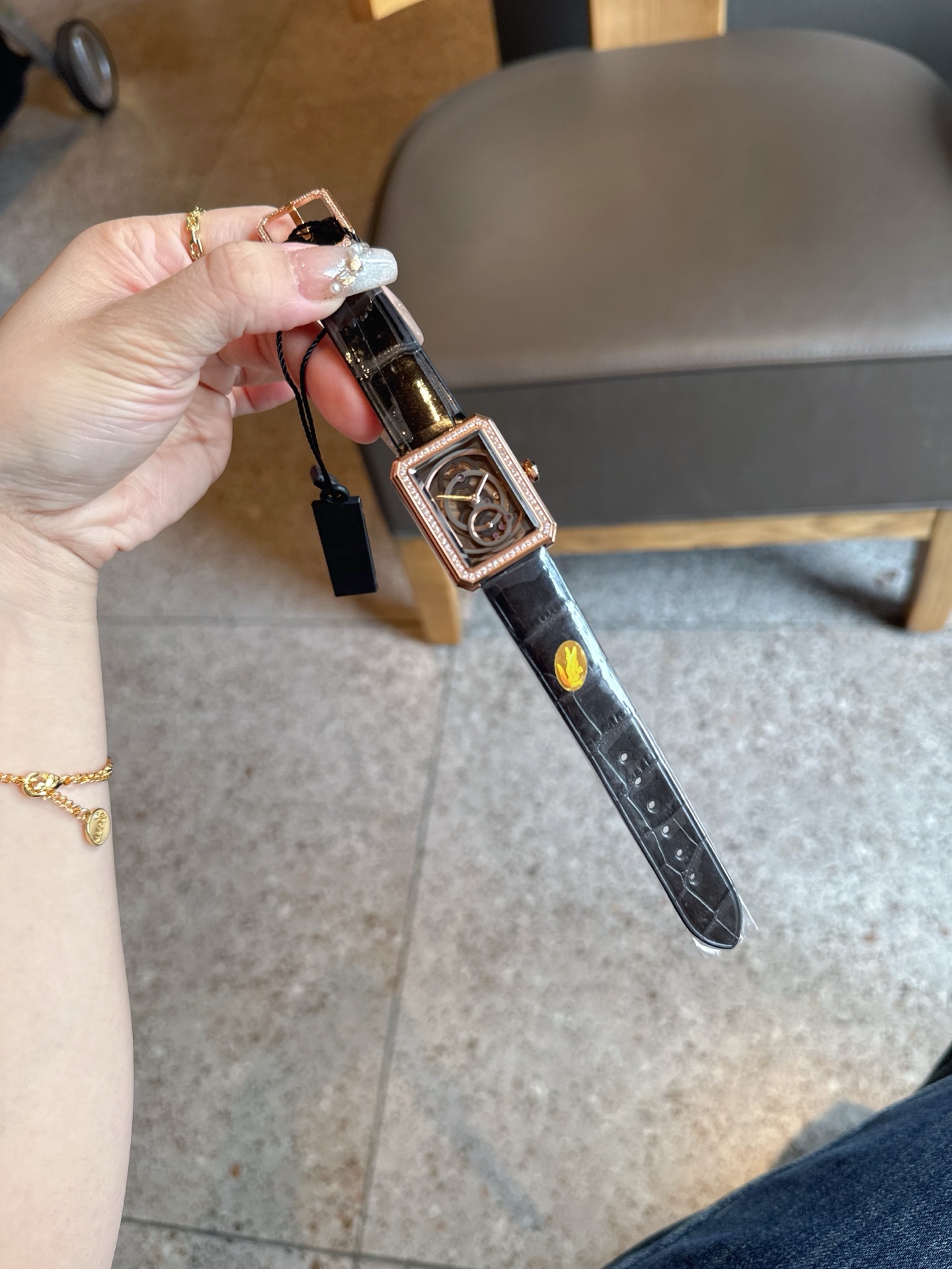 CHANEL 高仿BOY·FRIEND鏤空黑面機械女錶 原單皮帶自動款｜歐美奢侈品精品推薦