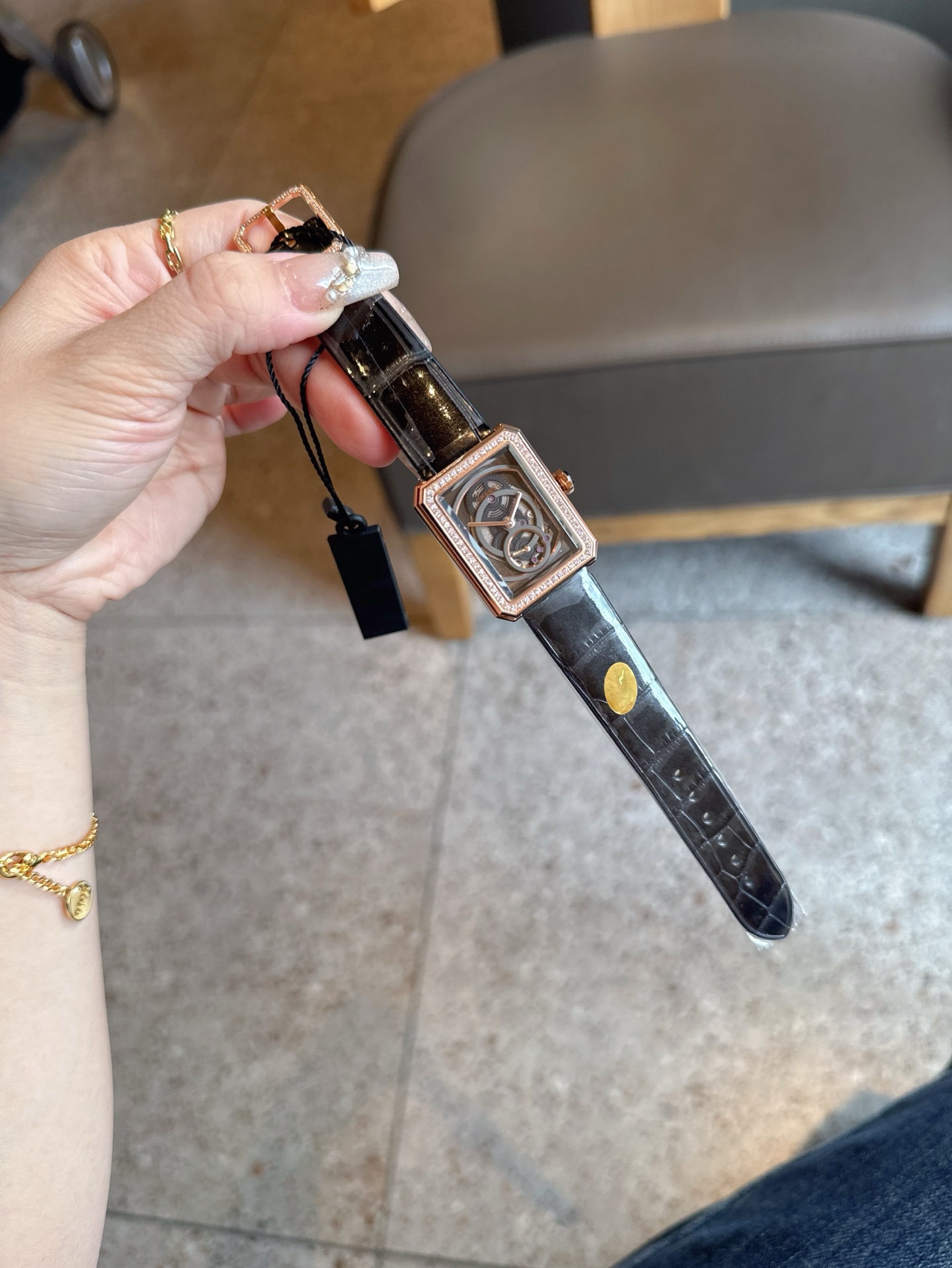 CHANEL 高仿BOY·FRIEND鏤空黑面機械女錶 原單皮帶自動款｜歐美奢侈品精品推薦