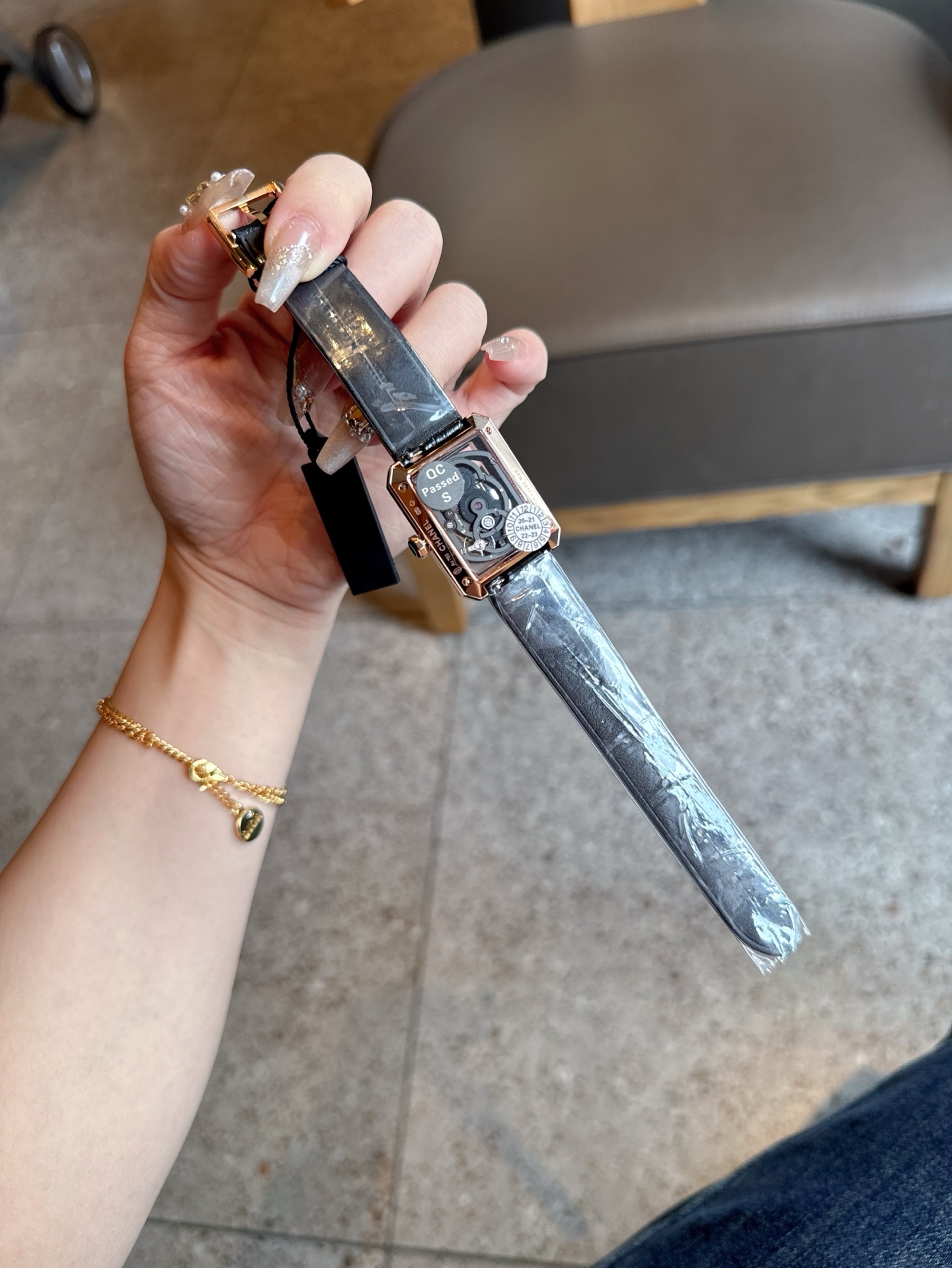 CHANEL 高仿BOY·FRIEND鏤空黑面機械女錶 原單皮帶自動款｜歐美奢侈品精品推薦