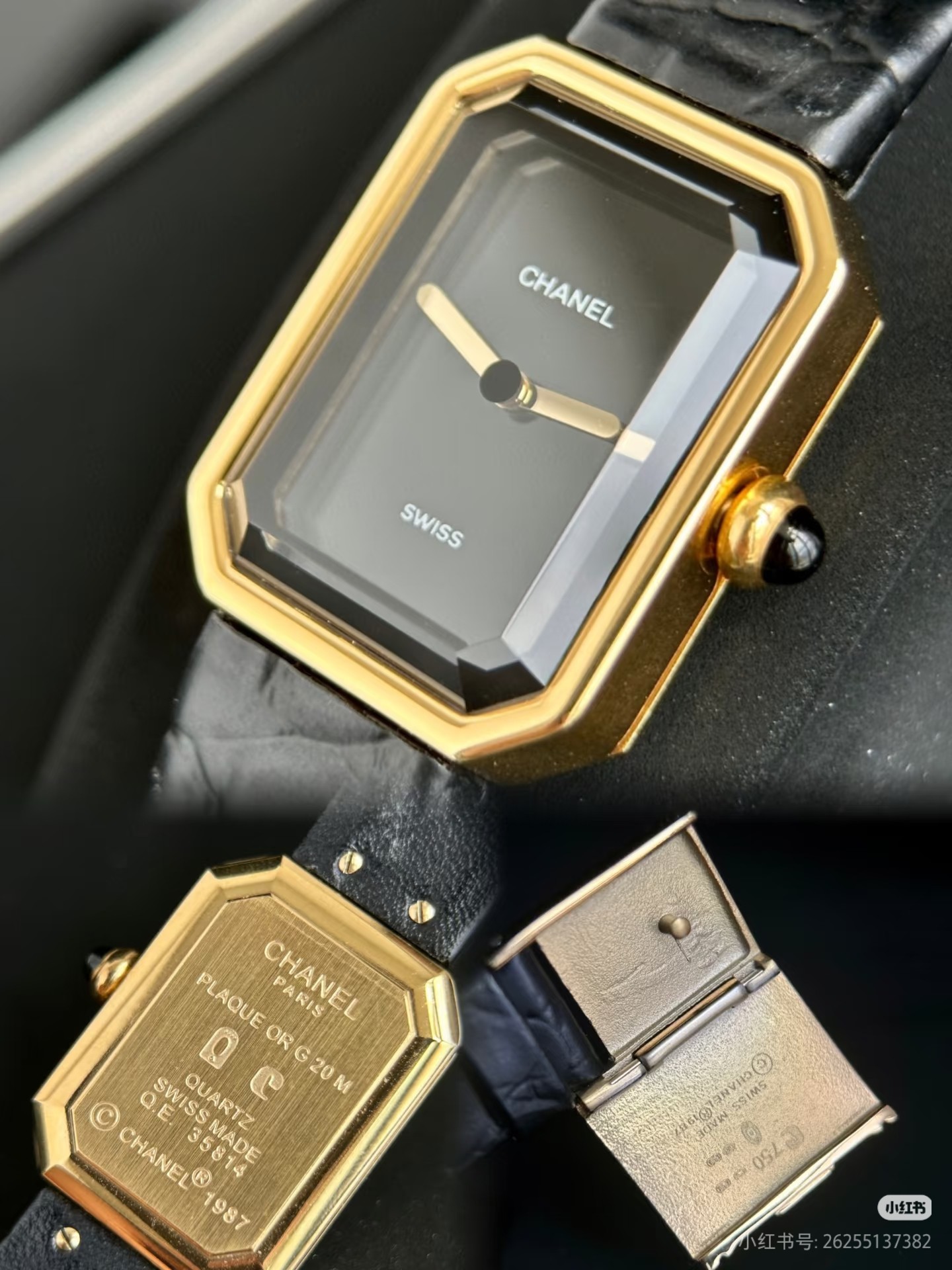 CHANEL 高仿Première八角金邊黑面女錶 經典CODE COCO系列|超A仿原單精品圖片 13 CHANEL 高仿Première八角金邊黑面女錶 經典CODE COCO系列|歐美奢侈品精品推薦