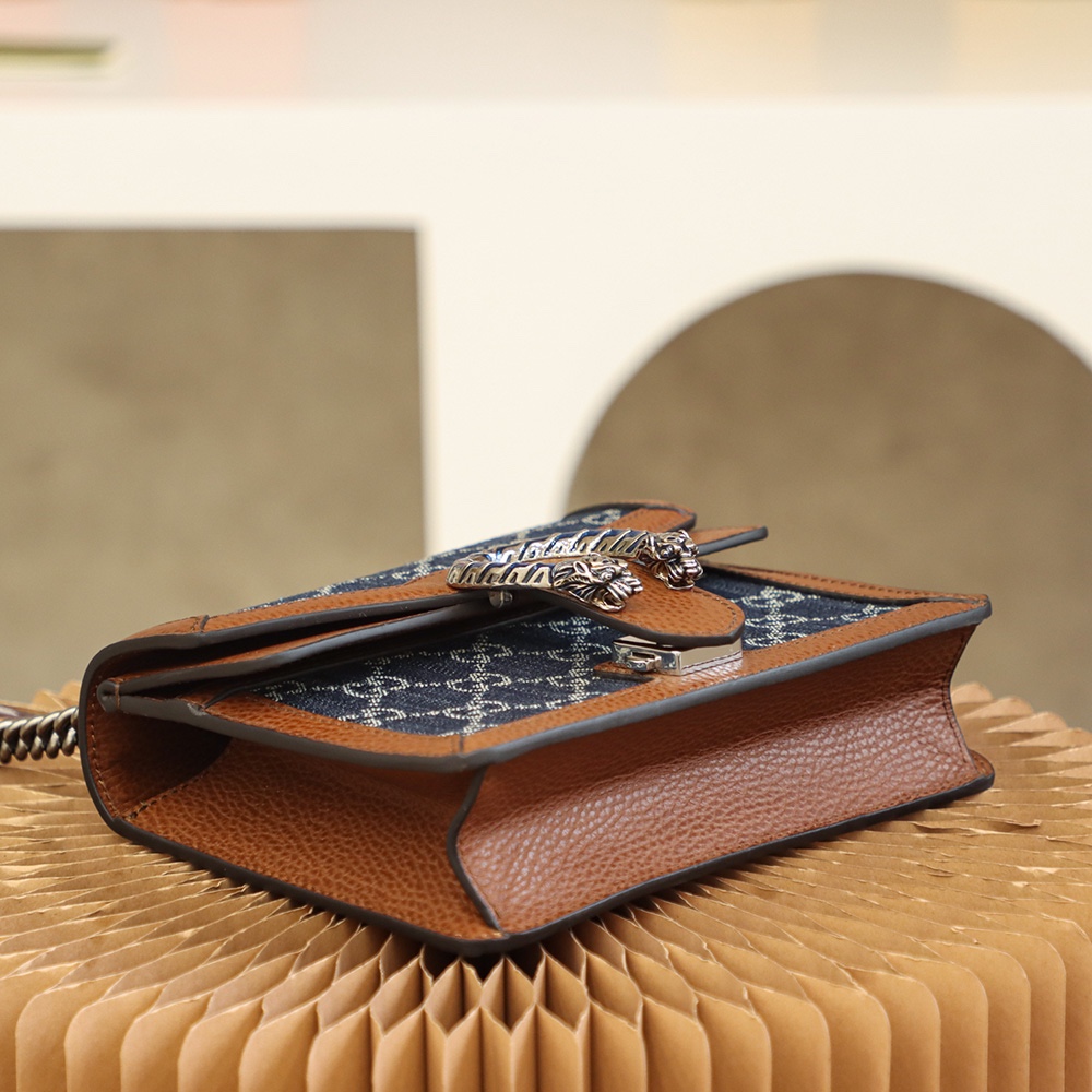 Gucci高仿Dionysus丹寧迷你包 男女款小巧鏈條設計百搭推薦｜歐美奢侈品精品推薦