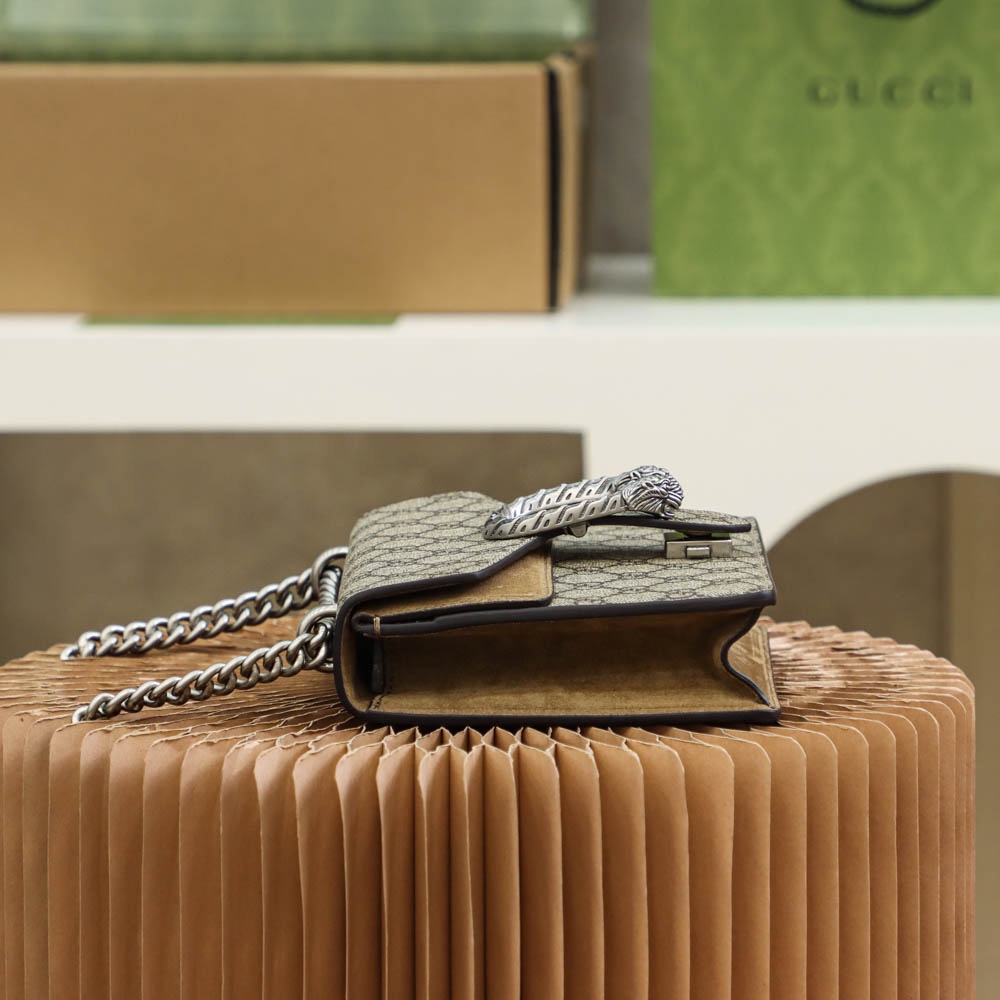 Gucci原單Dionysus GG老花小型手袋 女士復古鏈條包時尚推薦｜歐美奢侈品精品推薦