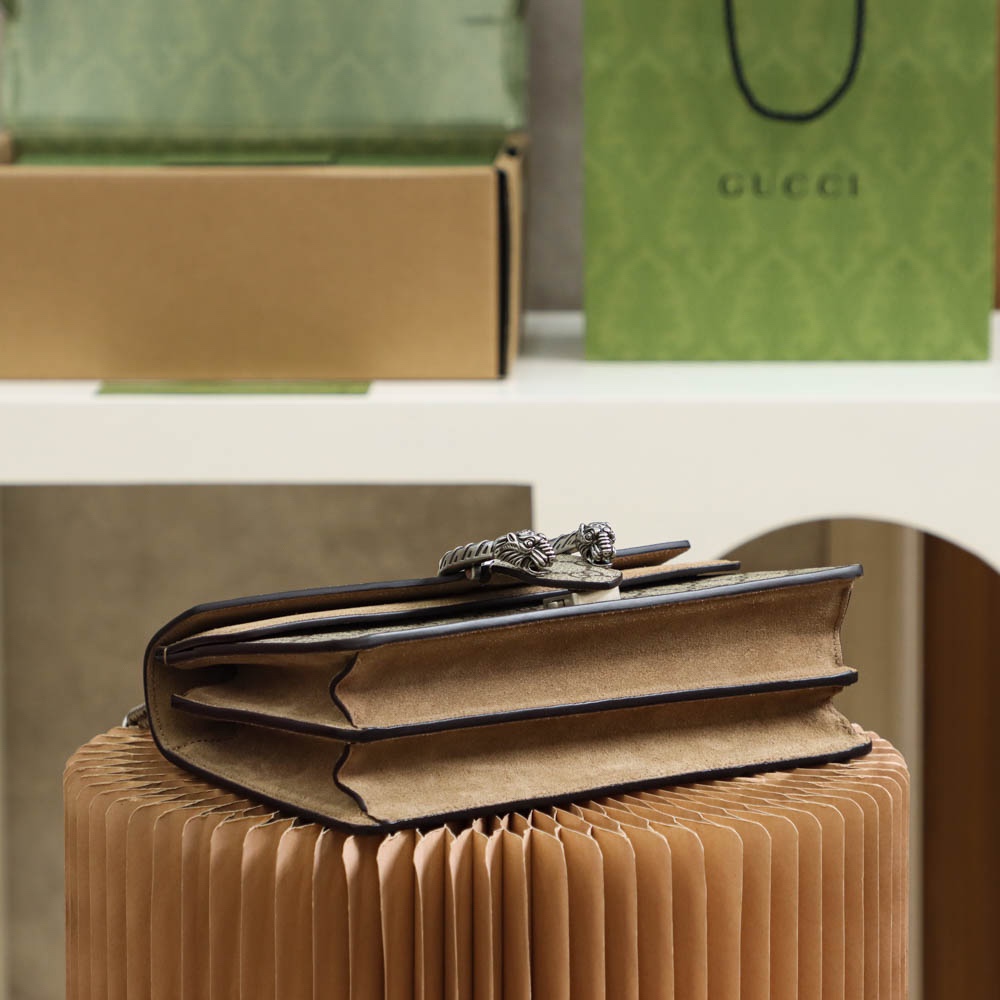 Gucci高仿Dionysus中型GG老花包 經典銀扣 女用復古百搭鏈條設計|超A仿原單精品圖片 8 Gucci高仿Dionysus中型GG老花包 經典銀扣 女用復古百搭鏈條設計|歐美奢侈品精品推薦