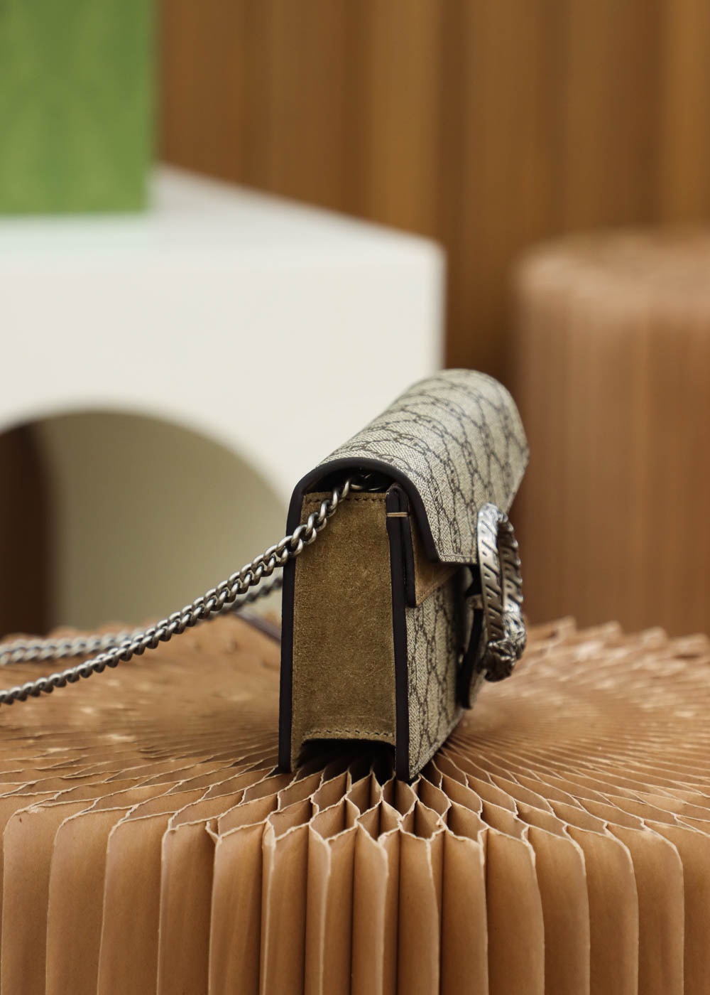 Gucci一比一Dionysus GG迷你斜背包 女士鏈條小包輕便出門首選｜歐美奢侈品精品推薦