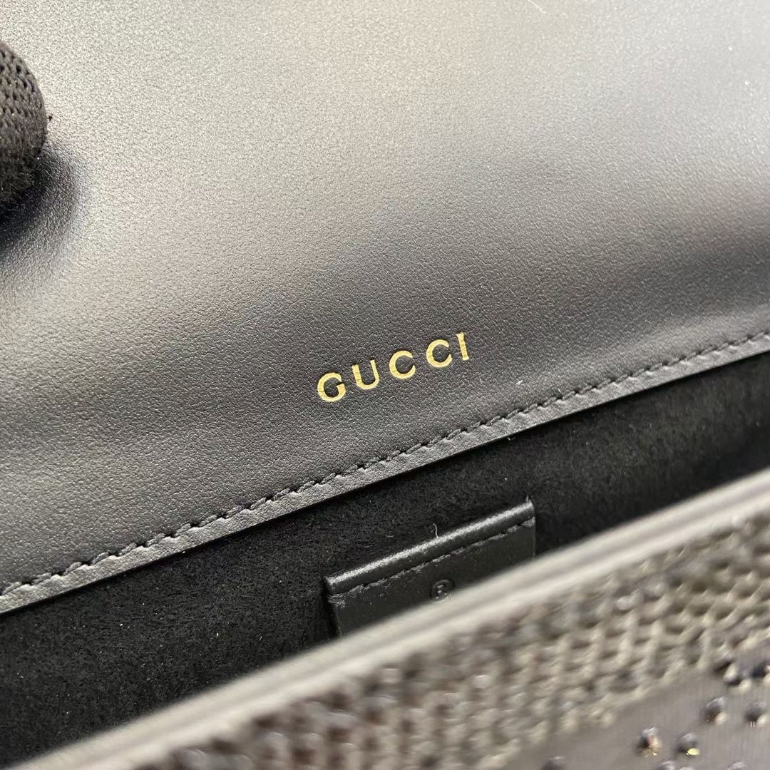 Gucci A貨Horsebit黑色閃鑽包 女士鏈條小包 低調華麗質感推薦｜歐美奢侈品精品推薦