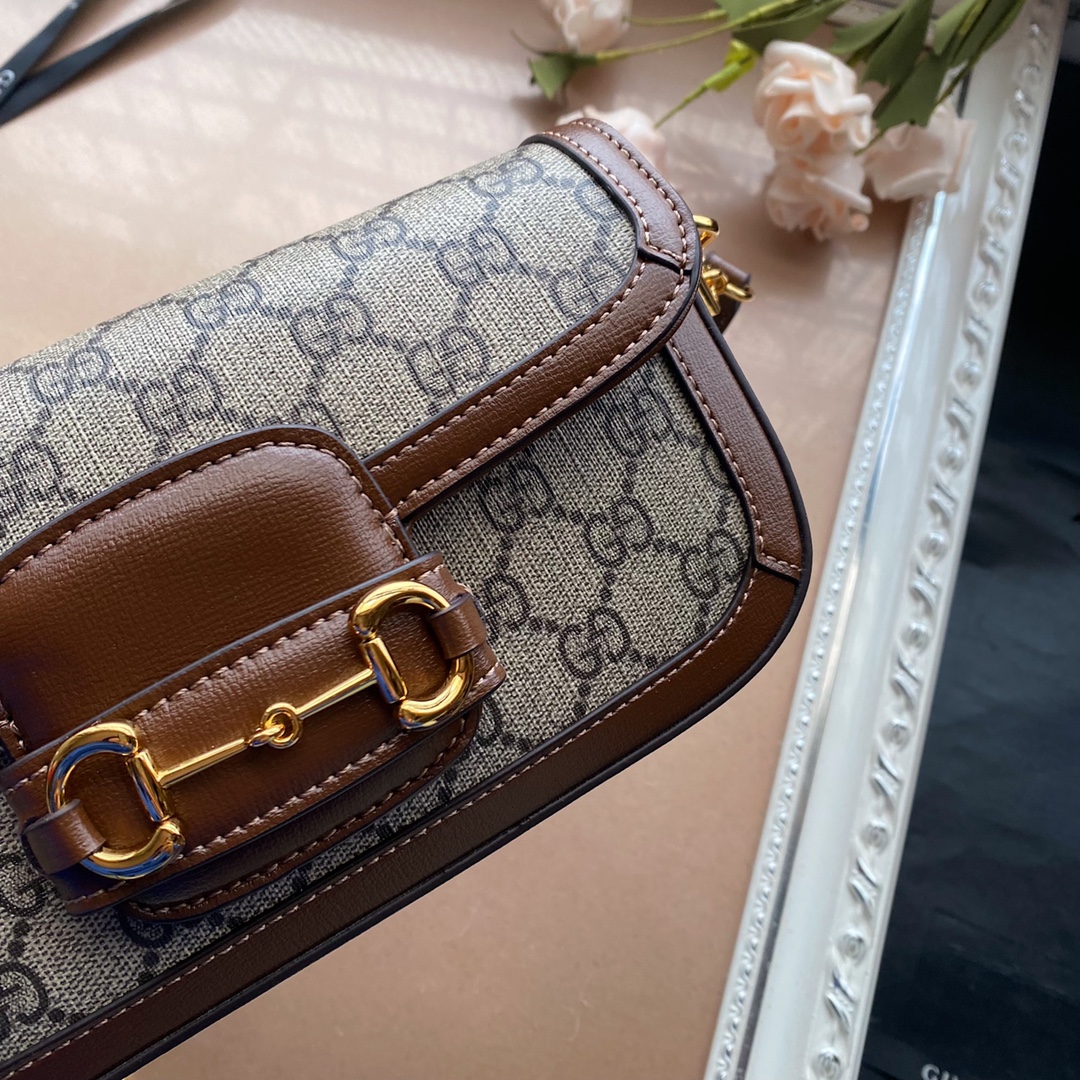 Gucci高仿Horsebit GG老花鏈條包 女用雙背帶設計優雅復古款｜歐美奢侈品精品推薦