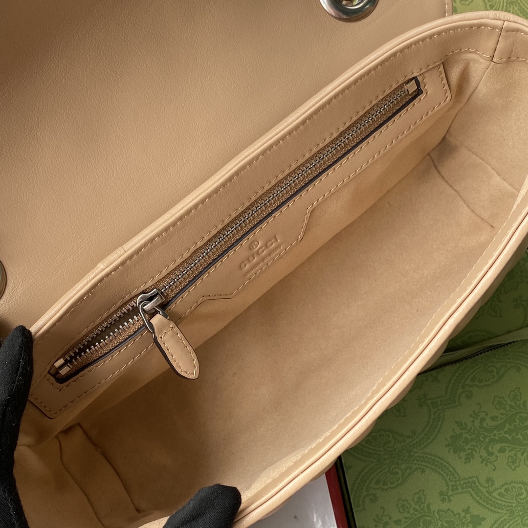 Gucci 一比一GG Marmont卡其包 女用鏈條款 柔和氣質款式｜歐美奢侈品精品推薦