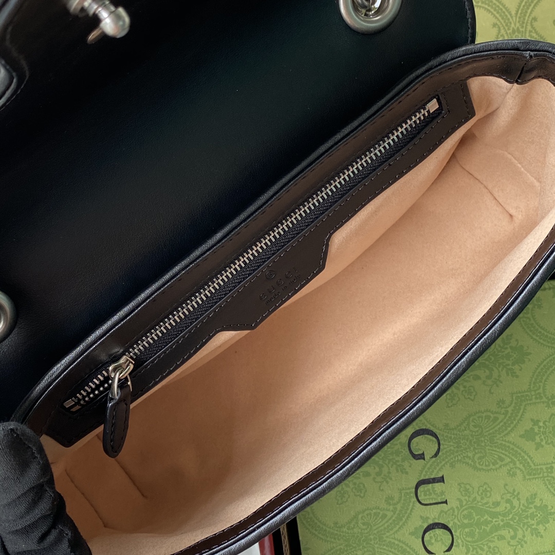 Gucci A貨GG Marmont黑色包 真皮細節復刻款 女用高實搭｜歐美奢侈品精品推薦