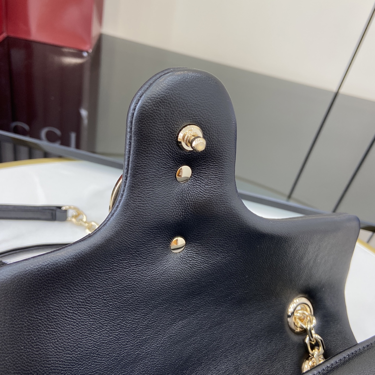 Gucci 原單GG Marmont黑色水桶包 圓筒鍊條小巧復刻｜歐美奢侈品精品推薦