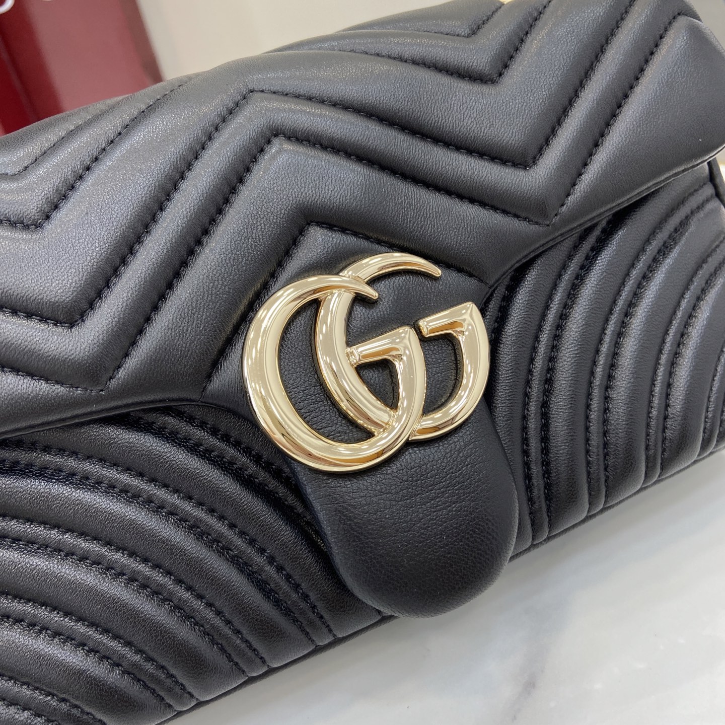 Gucci 原單GG Marmont黑色水桶包 圓筒鍊條小巧復刻｜歐美奢侈品精品推薦