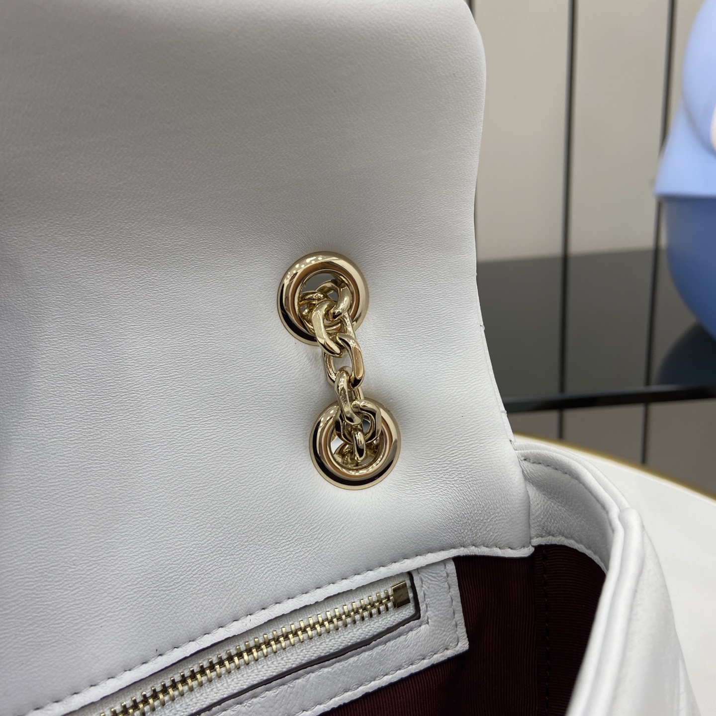 Gucci 高仿GG Marmont白色金鍊大包 女用斜背日常首選｜歐美奢侈品精品推薦