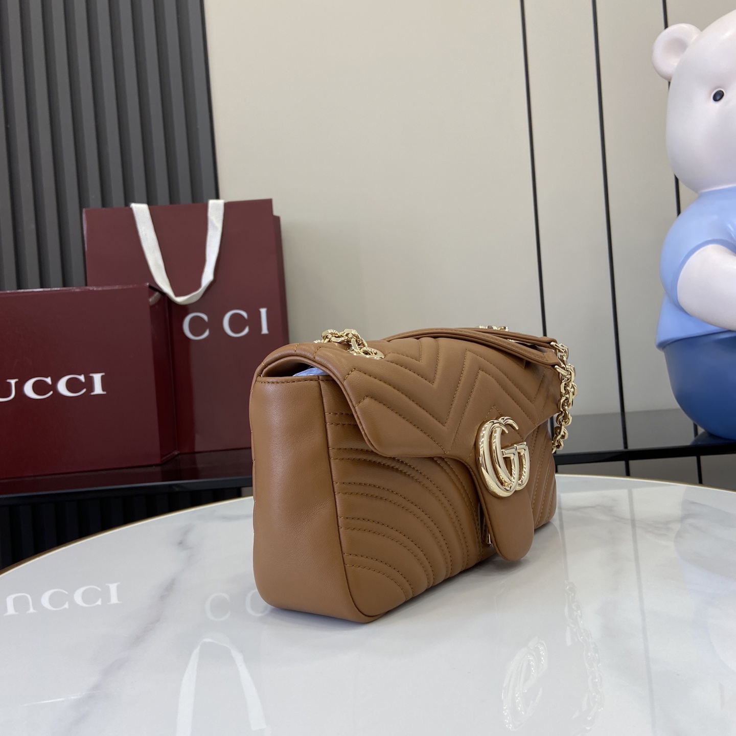 Gucci 高仿GG Marmont焦糖斜背包 女用復古設計｜歐美奢侈品精品推薦
