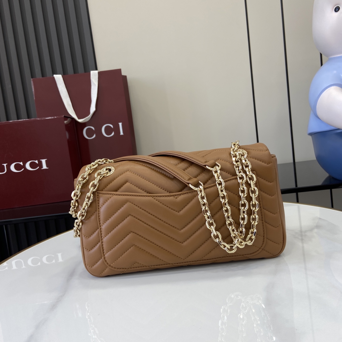 Gucci 高仿GG Marmont焦糖斜背包 女用復古設計｜歐美奢侈品精品推薦