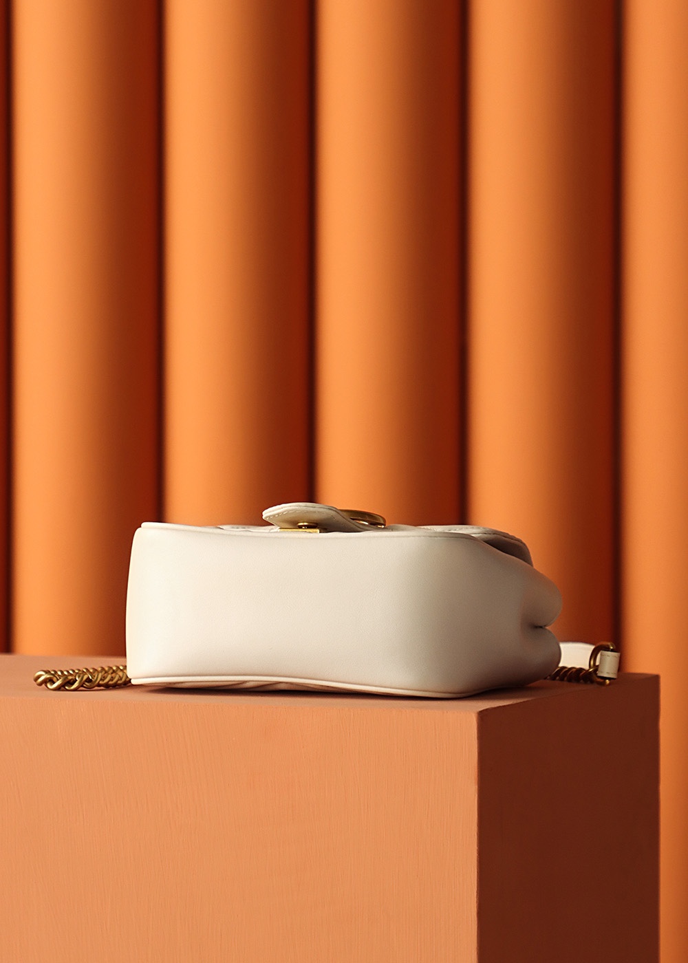 GUCCI原單女款白色迷你鏈條包氣質滿分簡約百搭設計｜歐美奢侈品精品推薦