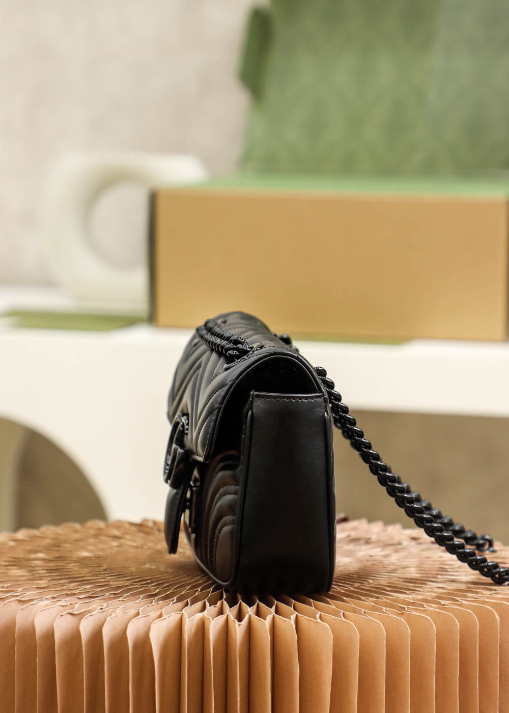 GUCCI高仿黑色全霧面迷你包女用極簡風格精品小包｜歐美奢侈品精品推薦