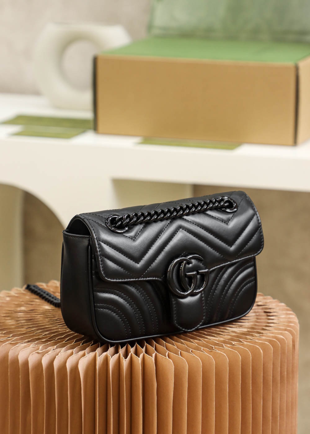 GUCCI高仿黑色全霧面迷你包女用極簡風格精品小包｜歐美奢侈品精品推薦