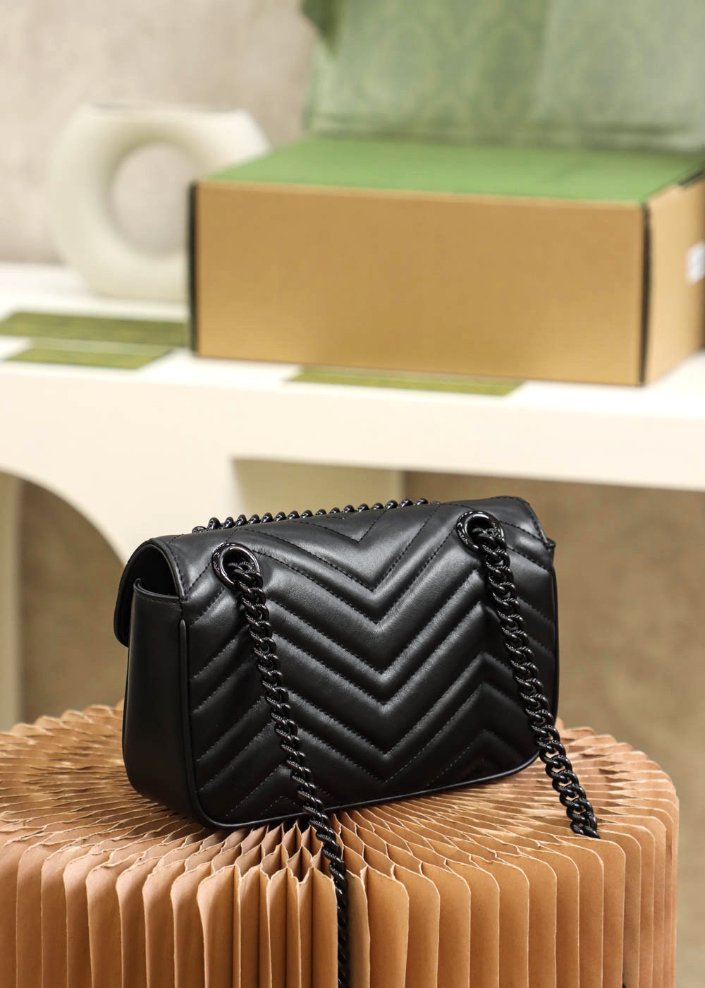 GUCCI高仿黑色全霧面迷你包女用極簡風格精品小包｜歐美奢侈品精品推薦