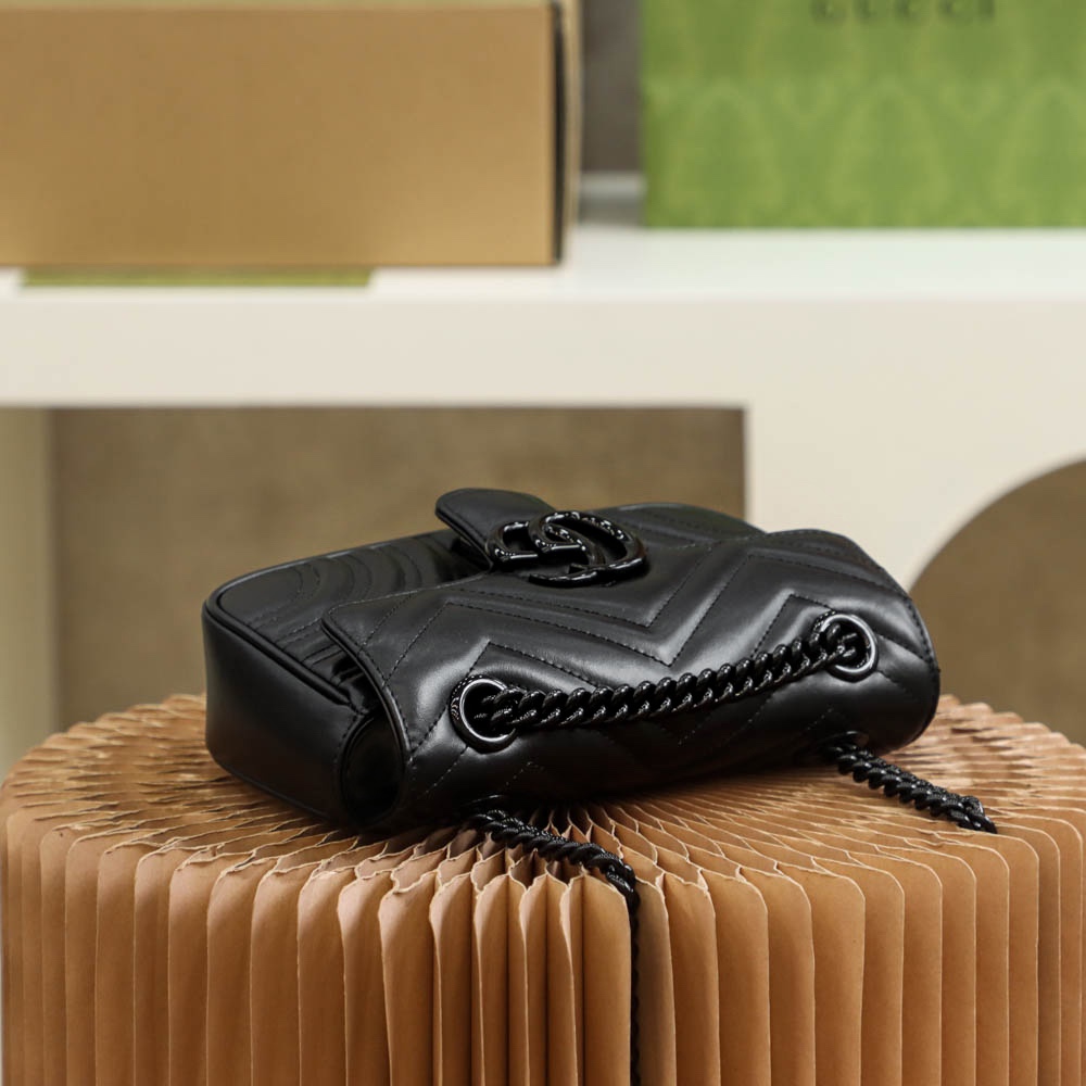 GUCCI高仿黑色全霧面迷你包女用極簡風格精品小包｜歐美奢侈品精品推薦