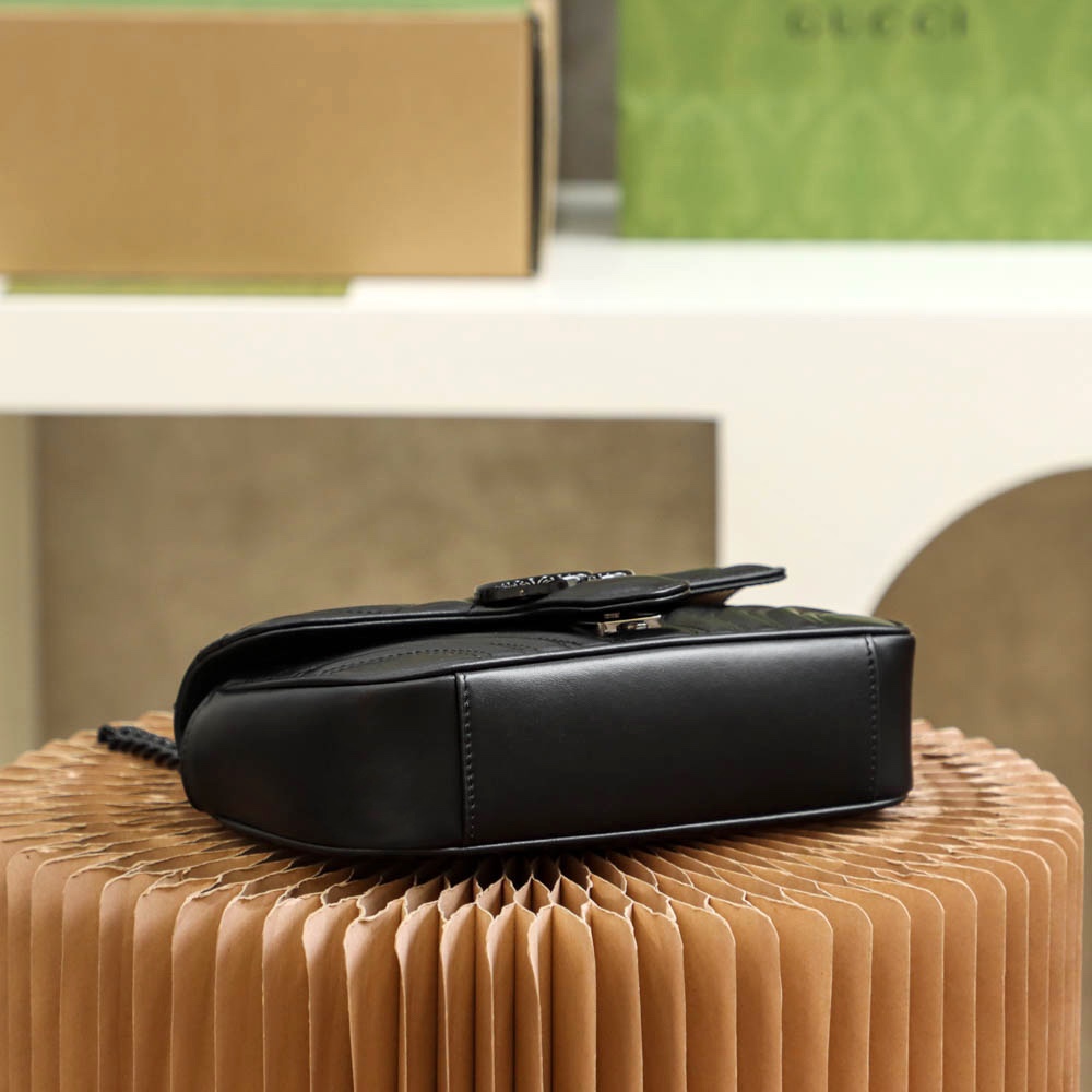 GUCCI高仿黑色全霧面迷你包女用極簡風格精品小包｜歐美奢侈品精品推薦